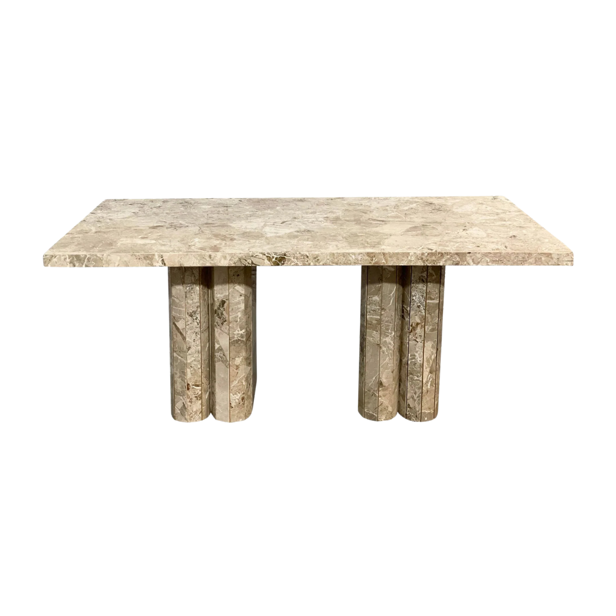 Postmodern Vintage Marble Dining Table