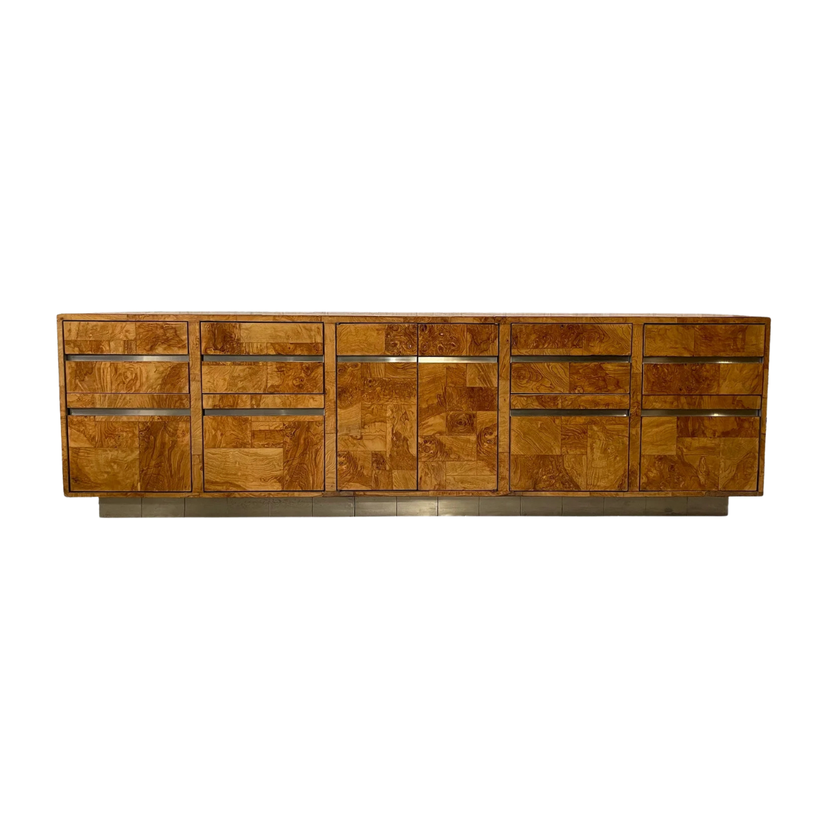 Vintage Credenza Dresser 1970s in the Manner of Milo Baughman