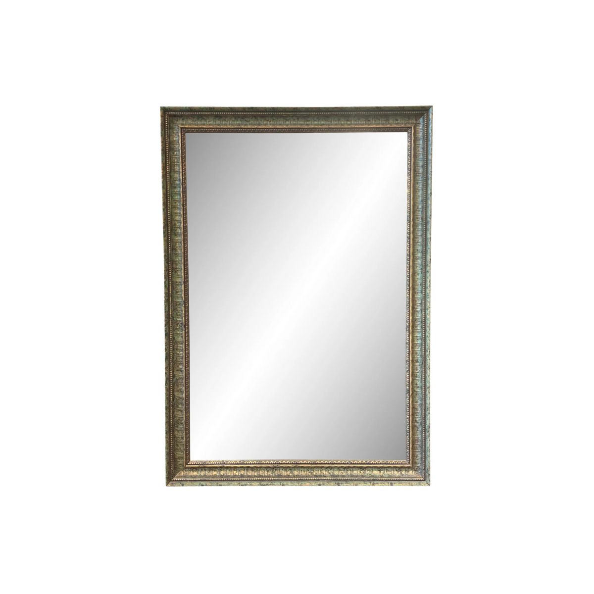 Vintage LaBarge Green and Gold Mirror