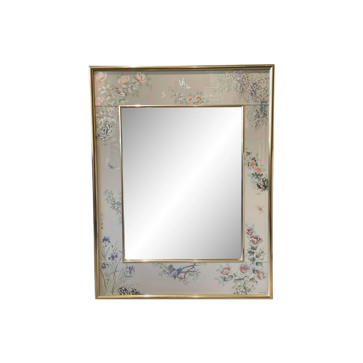 Vintage LaBarge Chinoiserie Mirror
