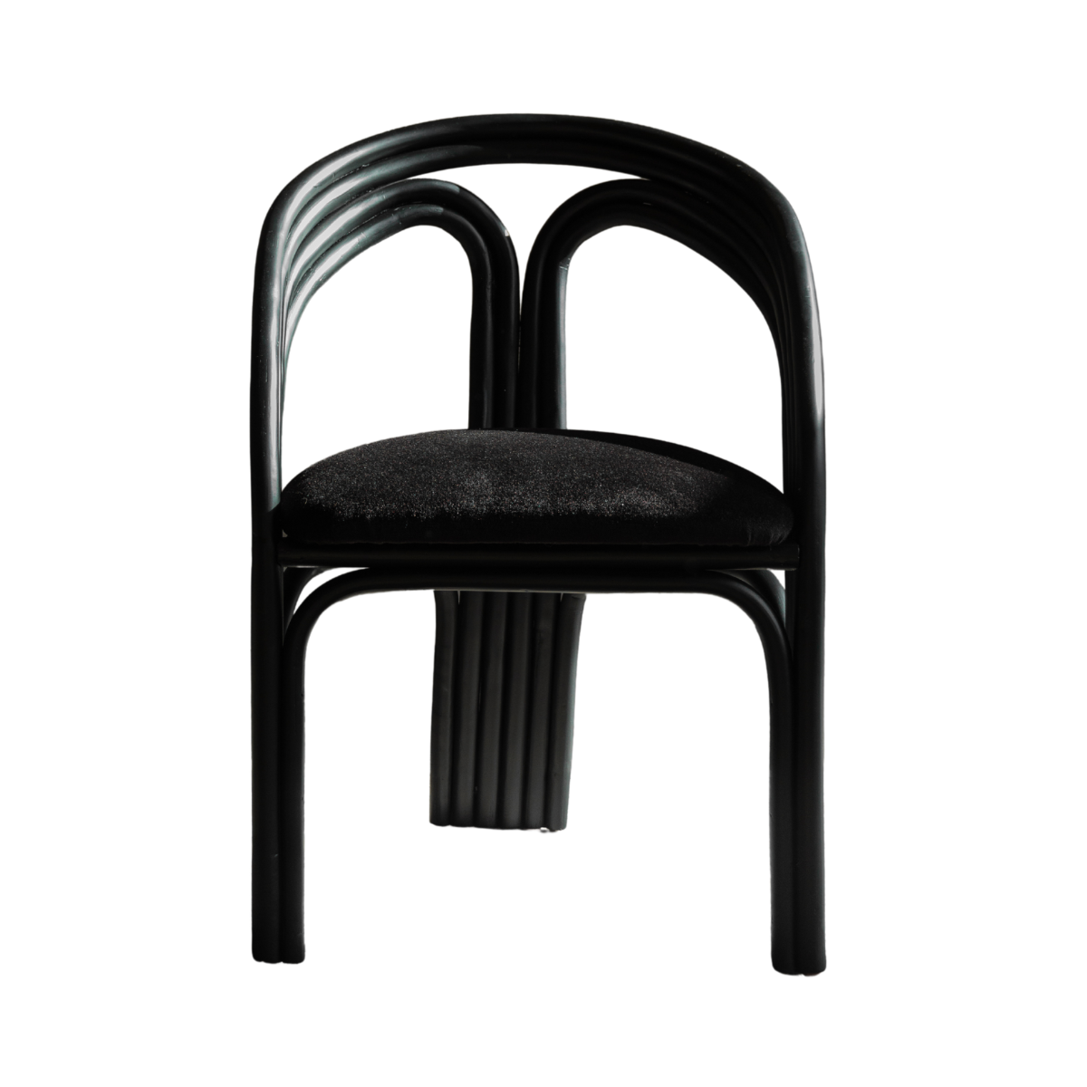 1980s Vintage Rattan Bamboo Dining Chairs in the Manner of Axel Enthoven for Rohe Noordwolde