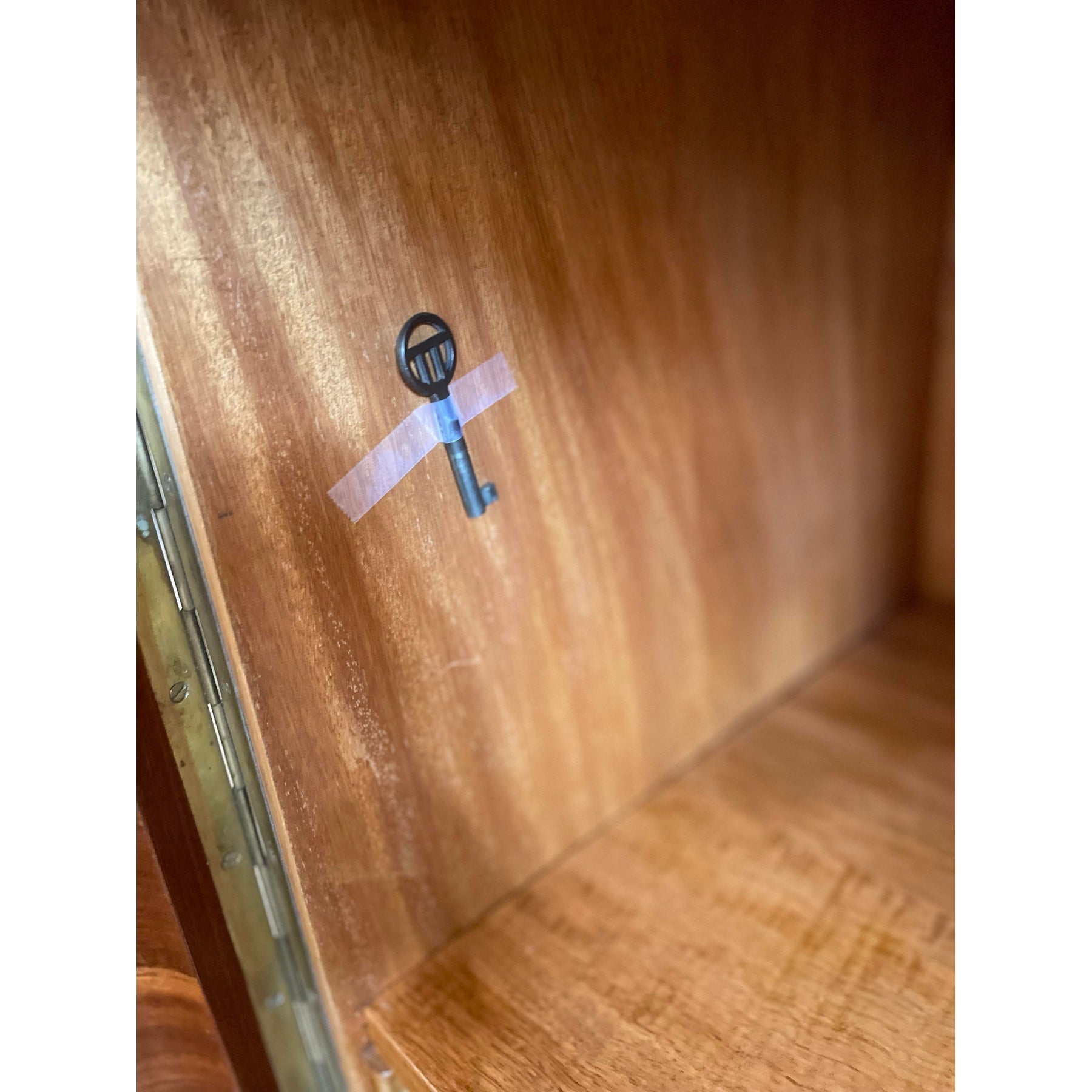 1910/1920s Antique Vintage Burled Wood Art Deco German Sideboard Credenza Small