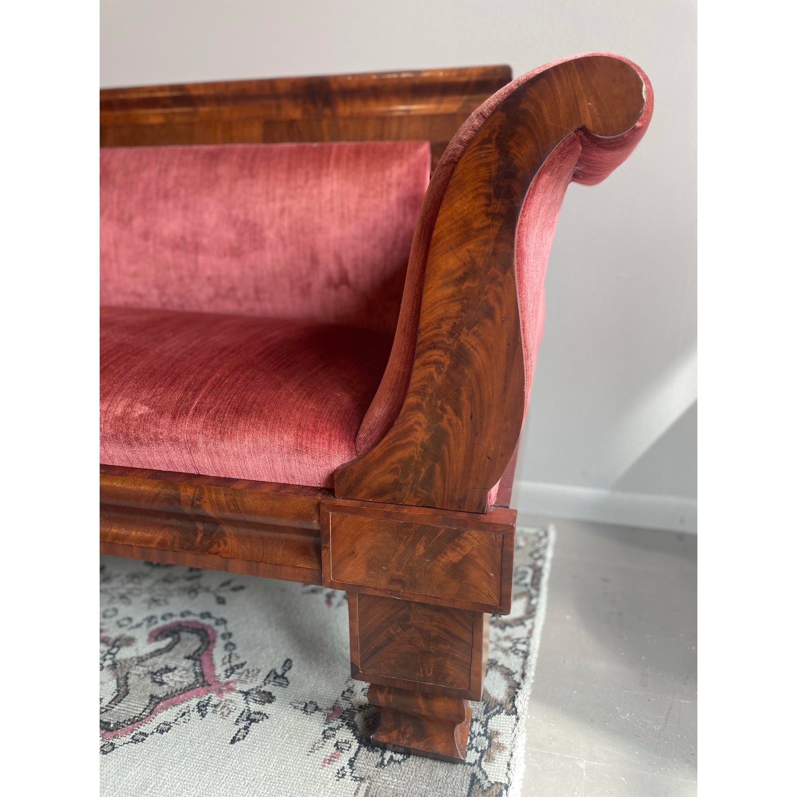 1920s Antique Vintage Georgian Sofa Bench