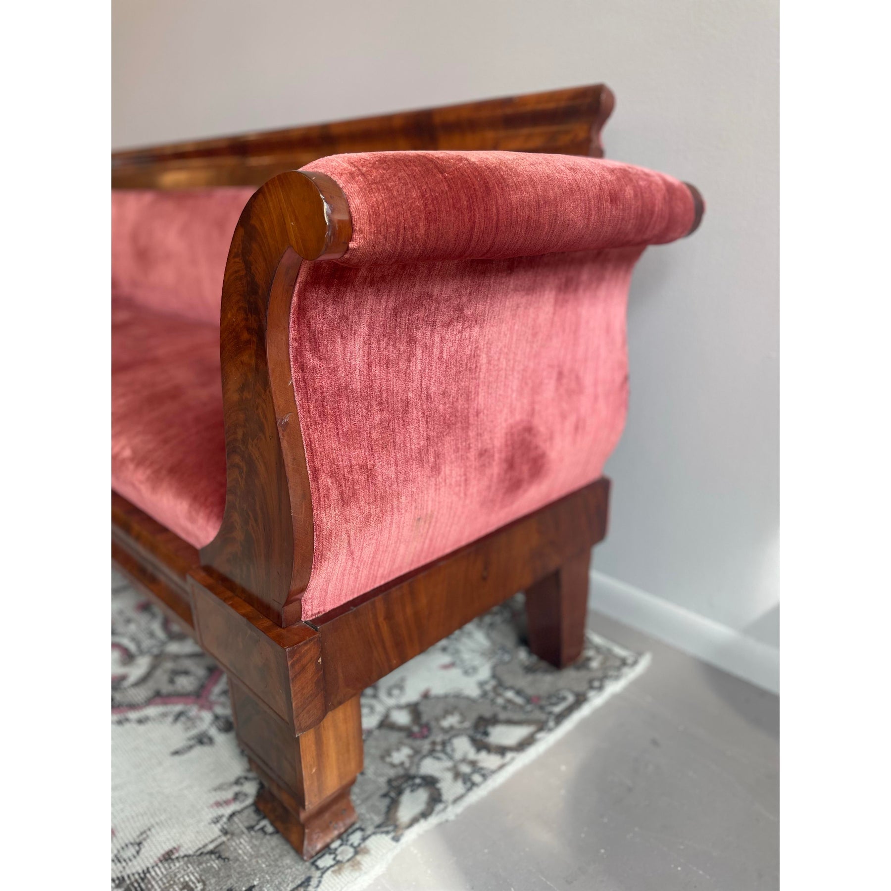 1920s Antique Vintage Georgian Sofa Bench