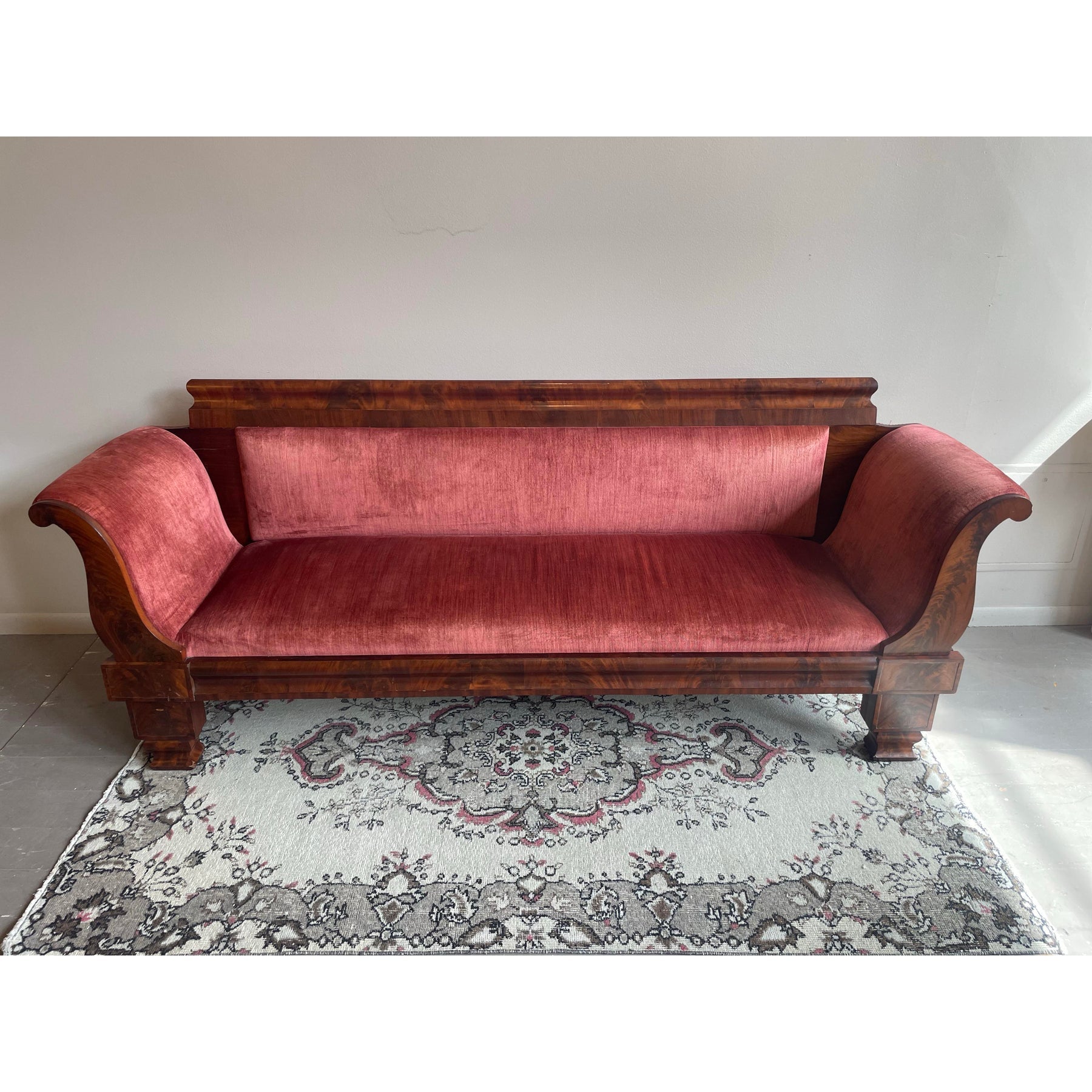 1920s Antique Vintage Georgian Sofa Bench