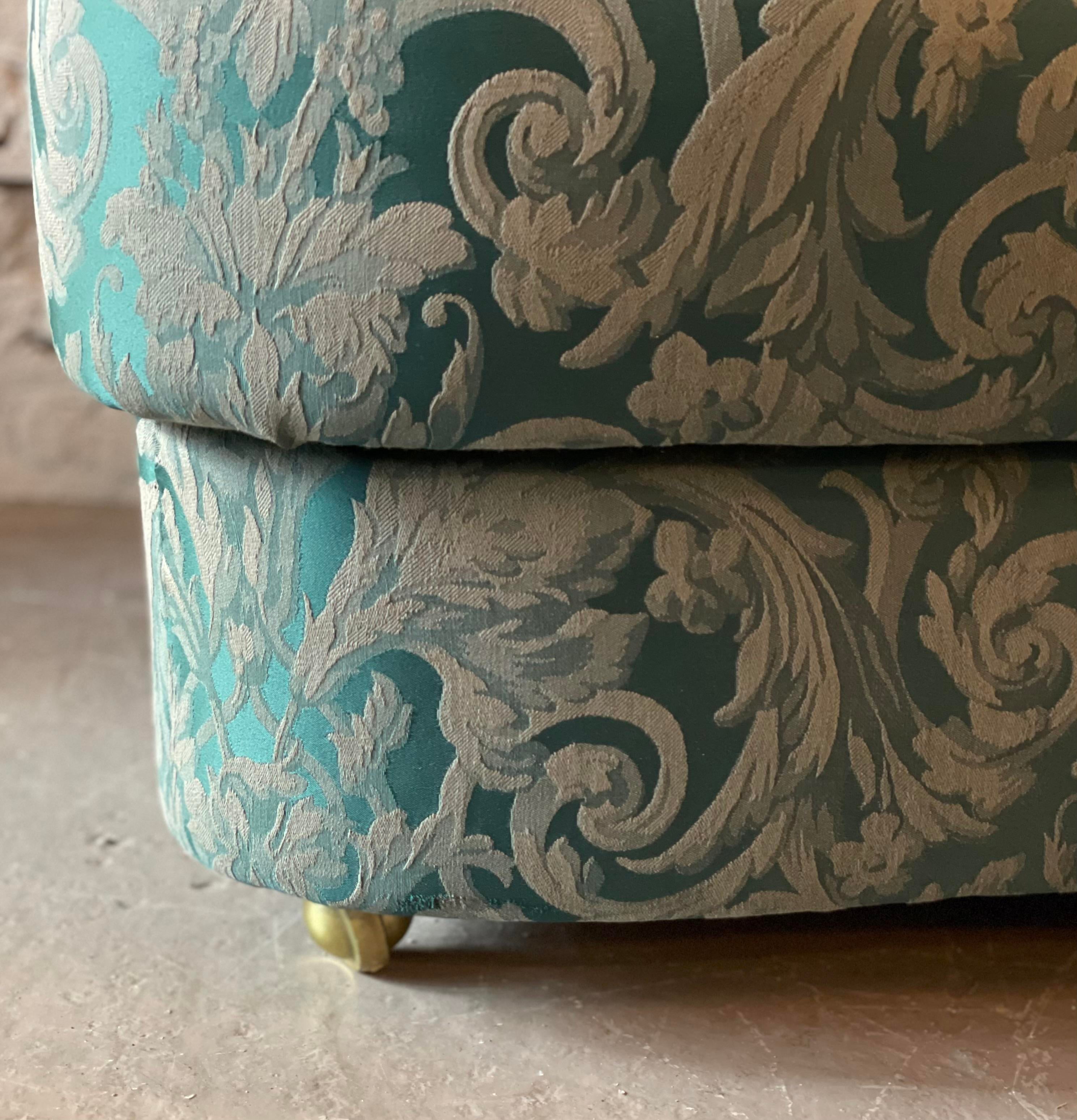 1940s Antique Curved Sofa