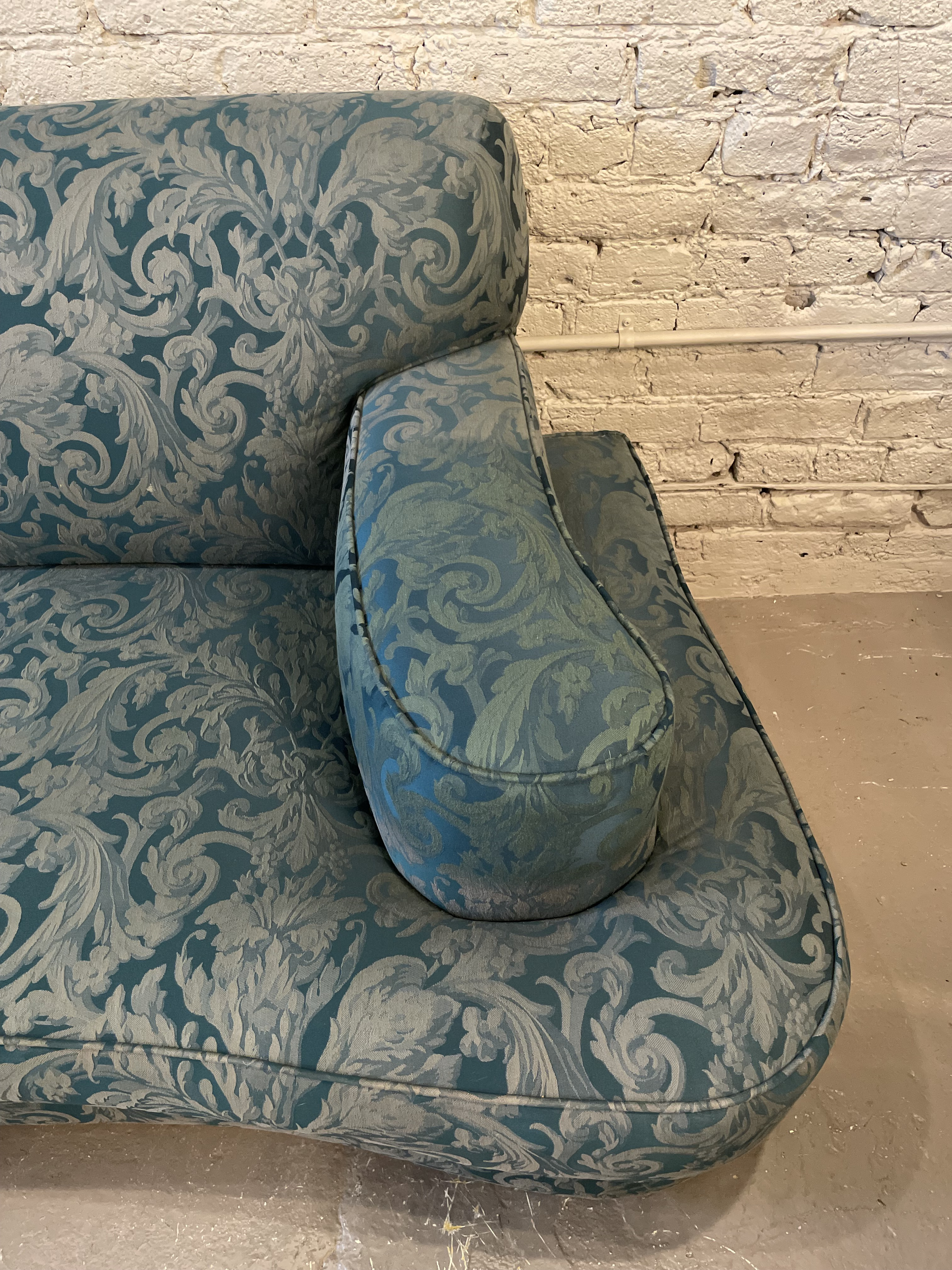 1940s Antique Curved Sofa