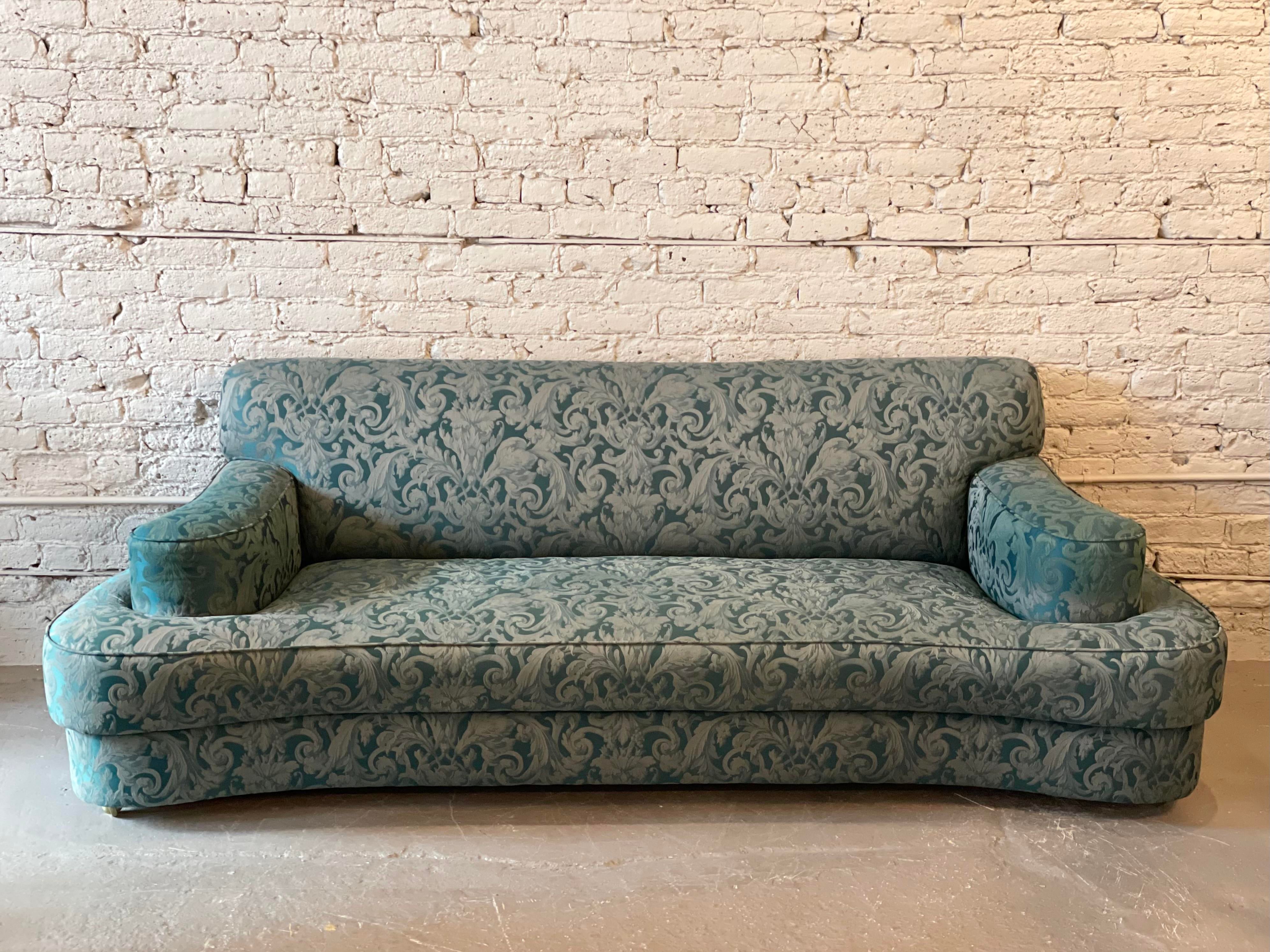 1940s Antique Curved Sofa