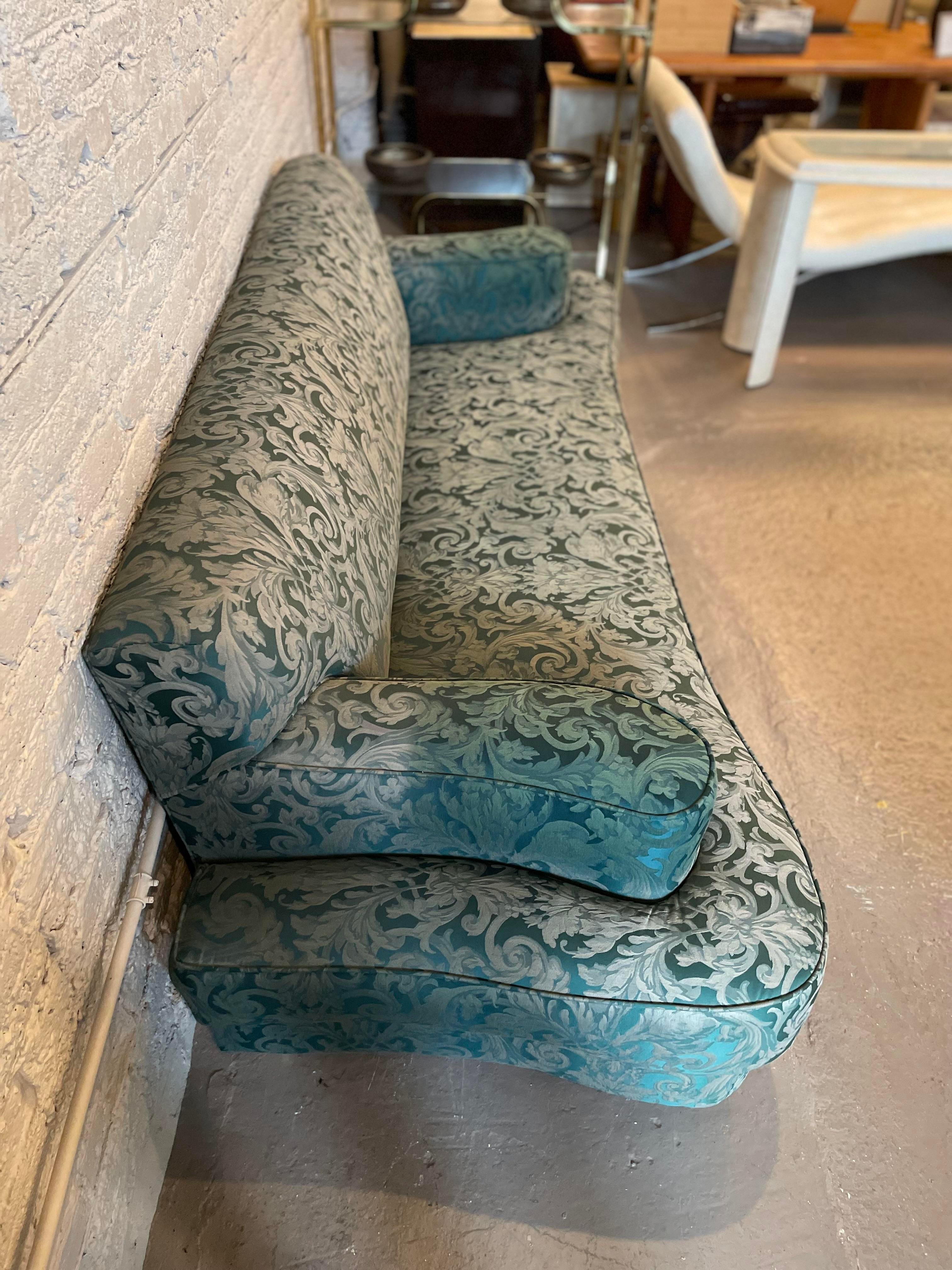 1940s Antique Curved Sofa