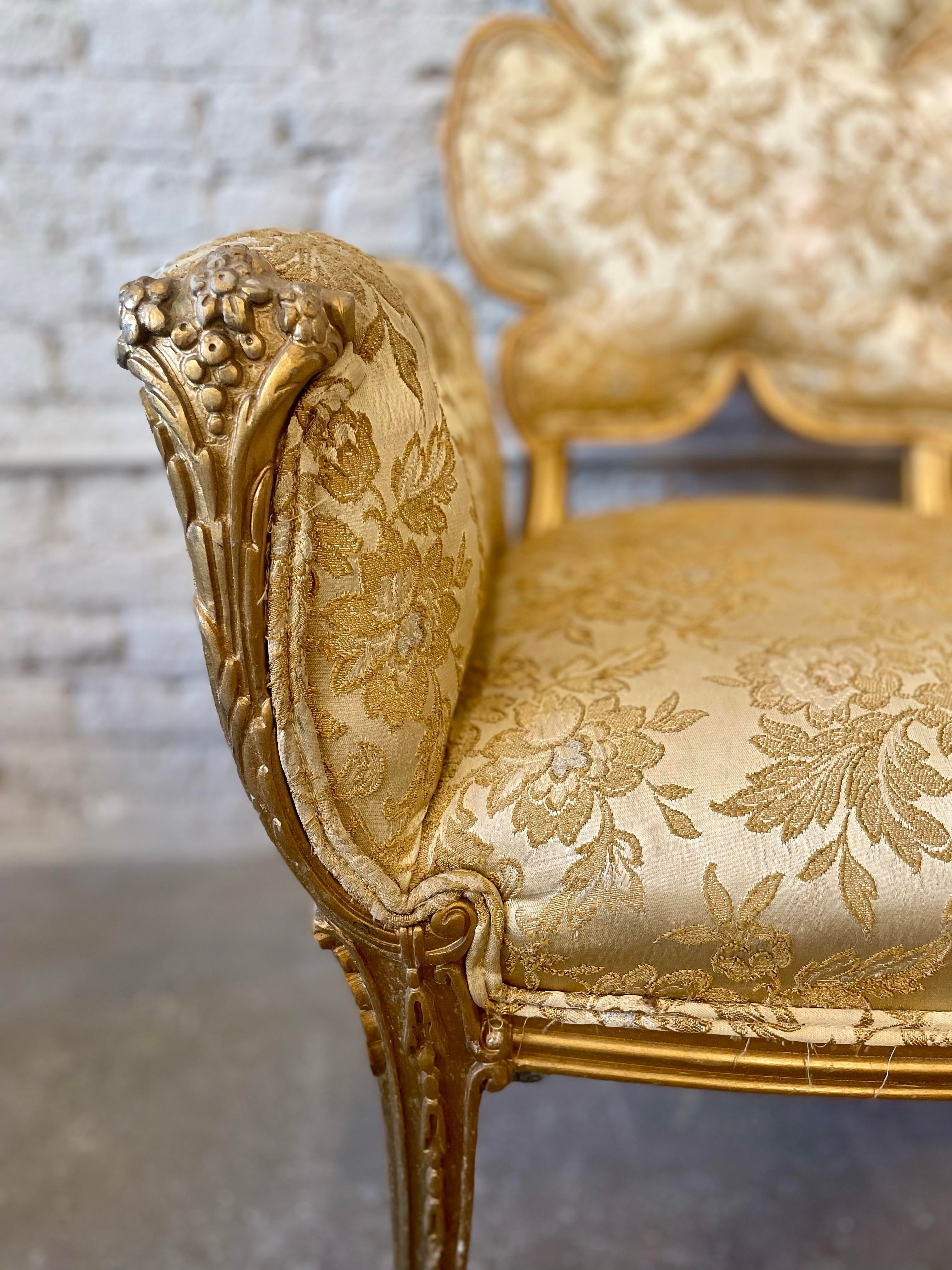 1940s Grosfeld House Leaf Flower Chairs - a Pair