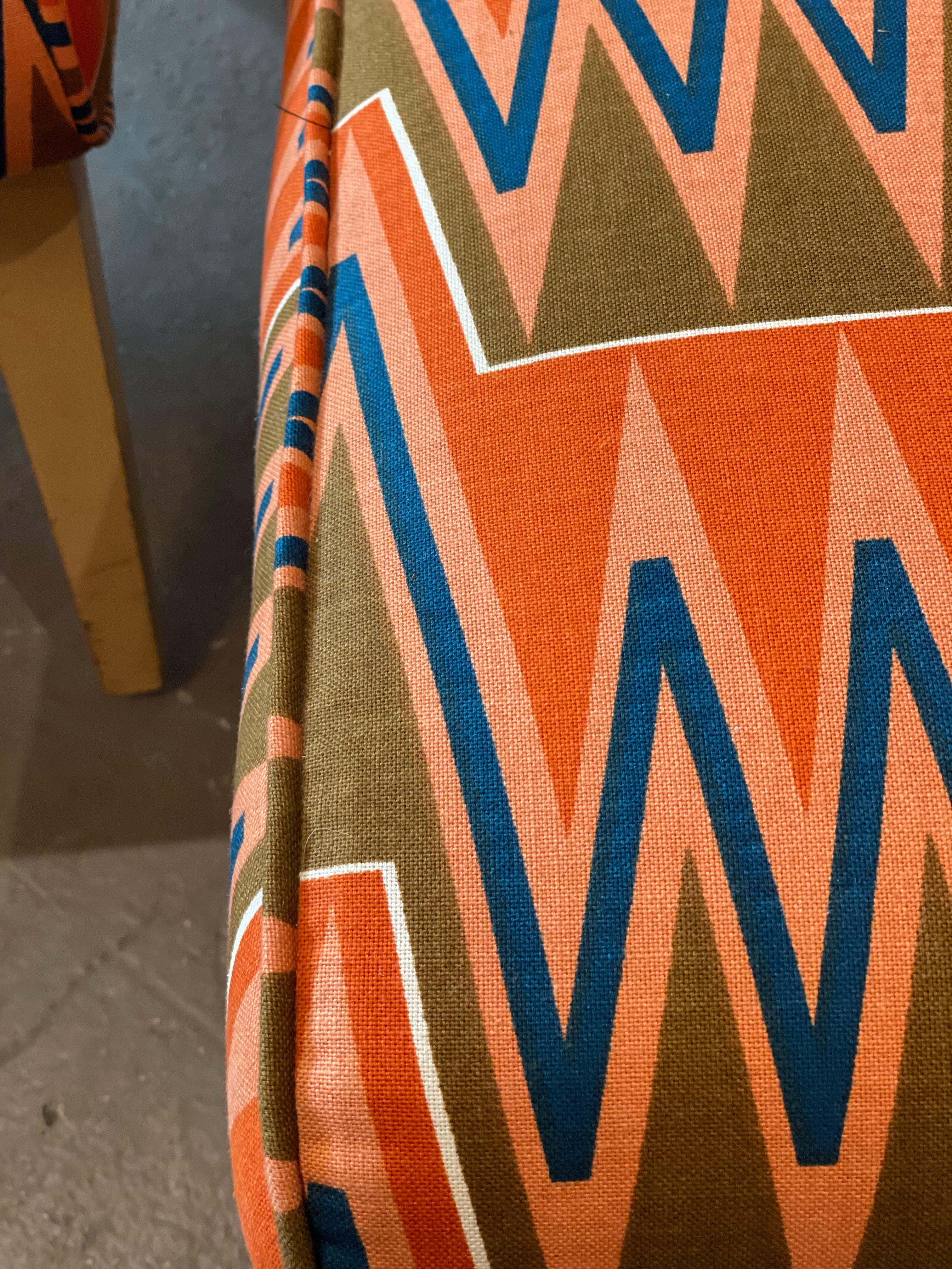 1950s Side Lounge Chairs With Angled Feet - a Pair