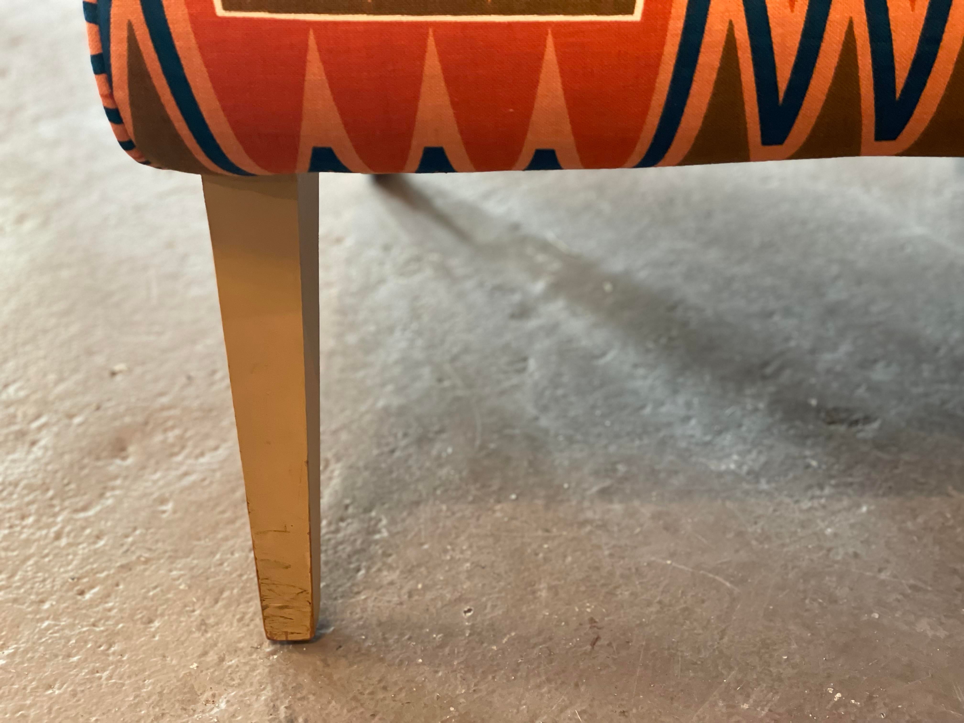 1950s Side Lounge Chairs With Angled Feet - a Pair