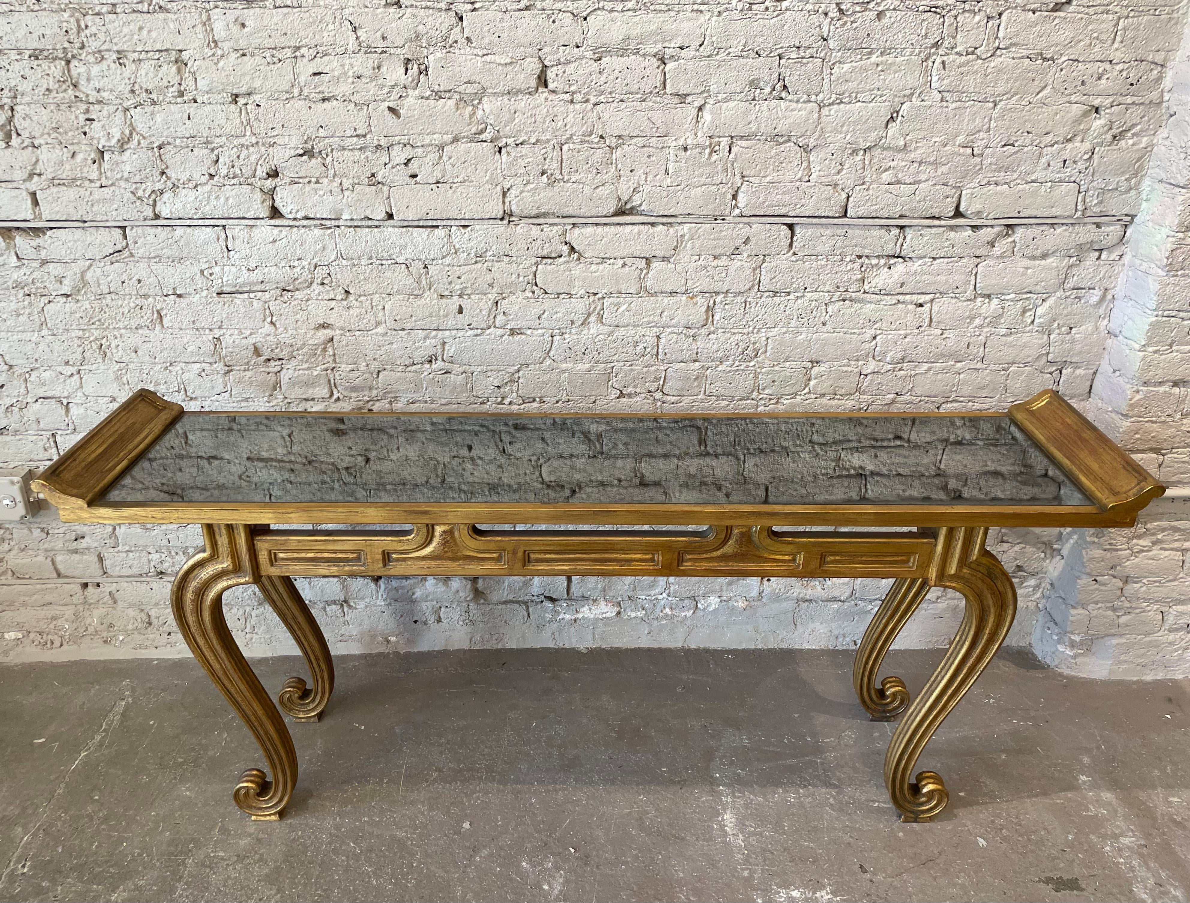1950s Vintage Mid-Century Asian Altar-Style Console Table