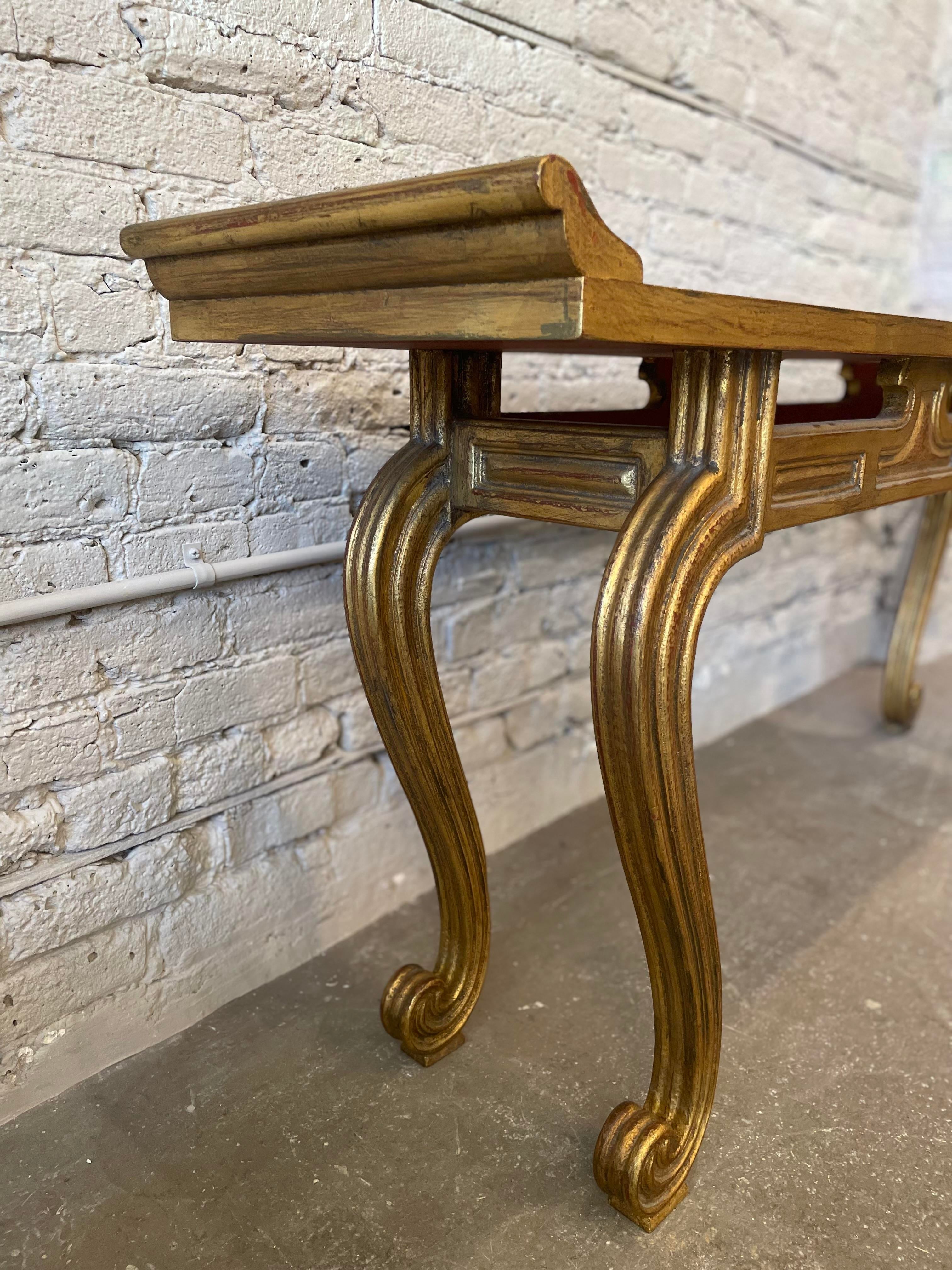 1950s Vintage Mid-Century Asian Altar-Style Console Table
