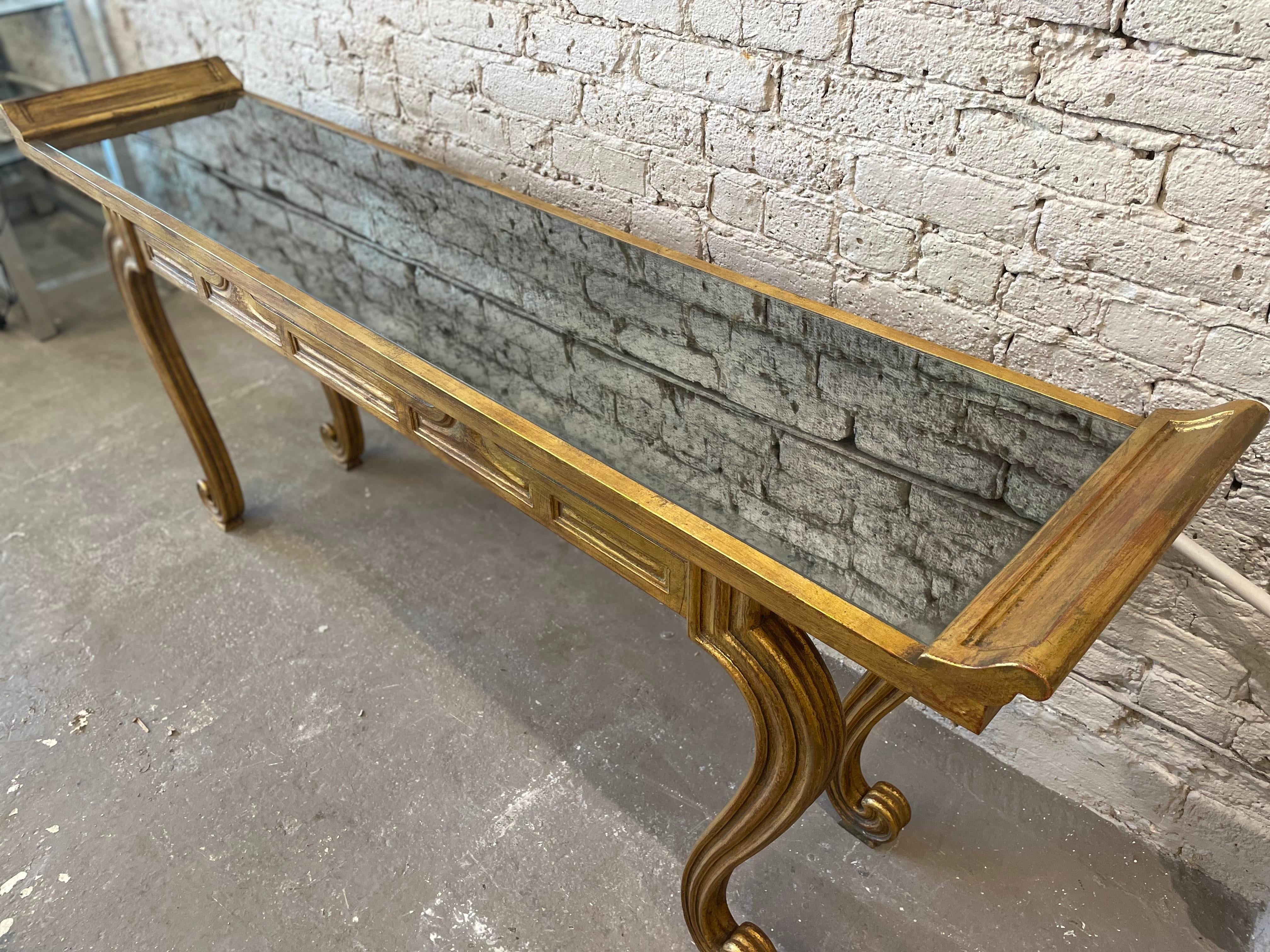 1950s Vintage Mid-Century Asian Altar-Style Console Table