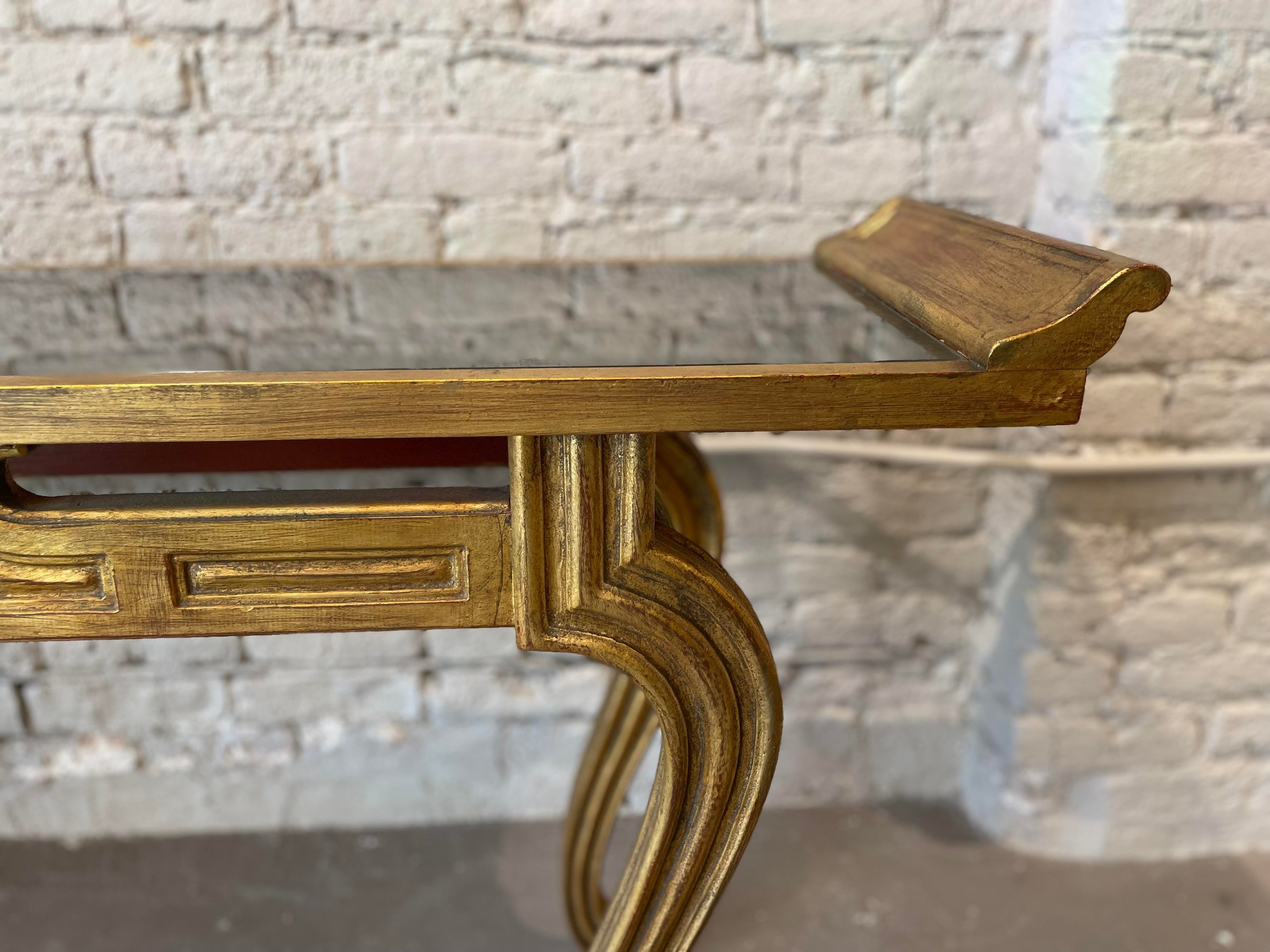 1950s Vintage Mid-Century Asian Altar-Style Console Table