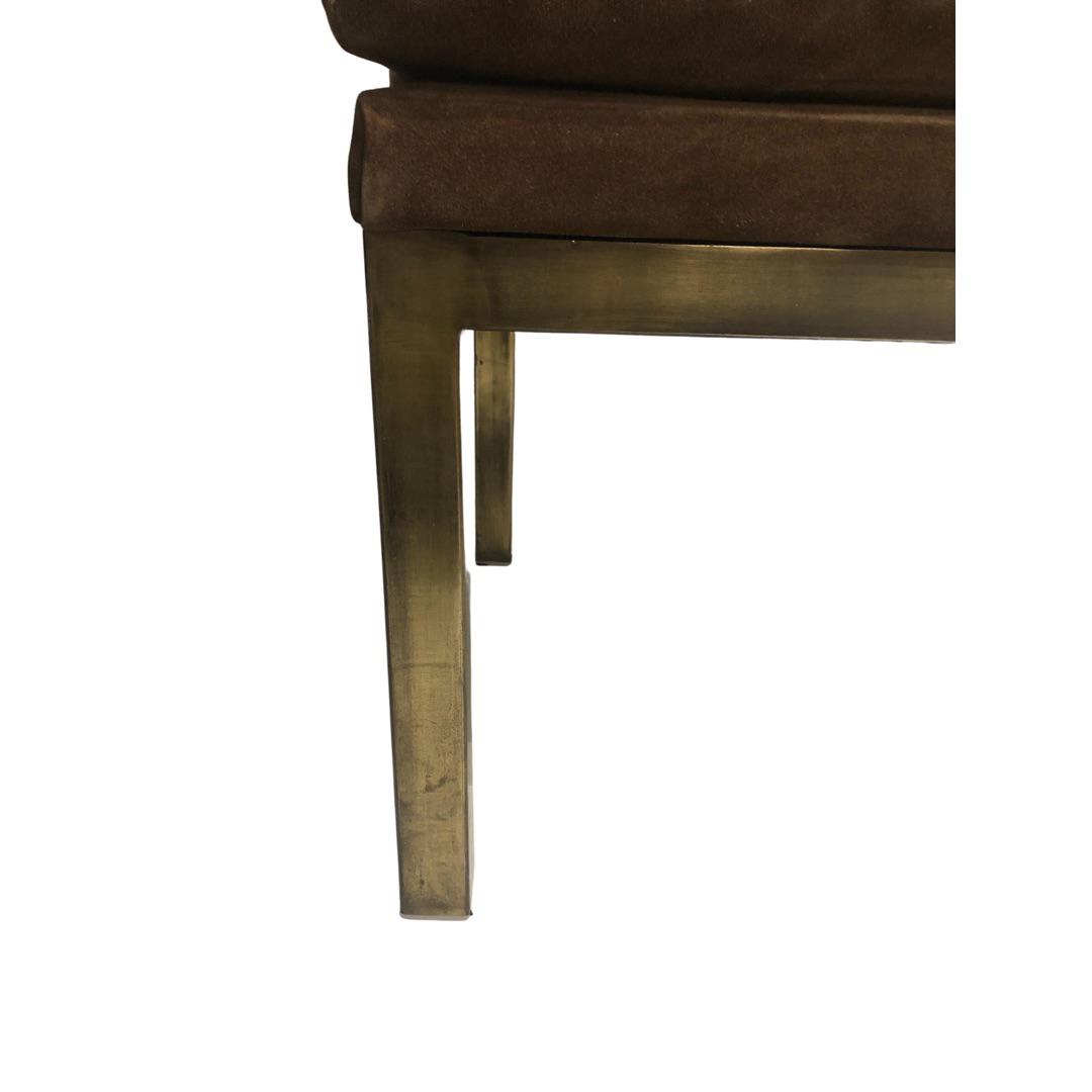 1960s John Stuart Brass Dining Chairs - Set of 6