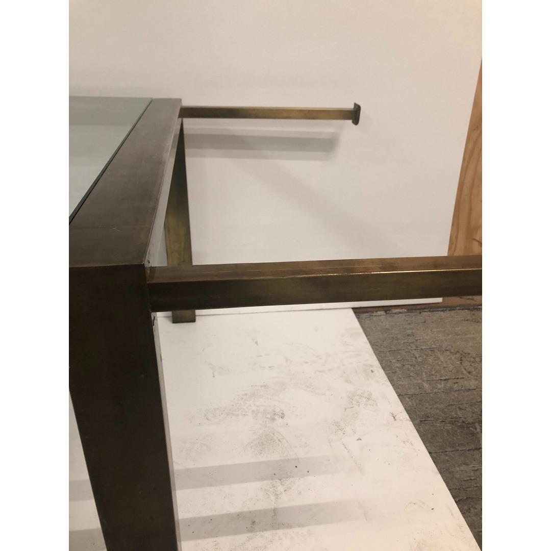 1960s John Stuart Brass Glass Extension Dining Table