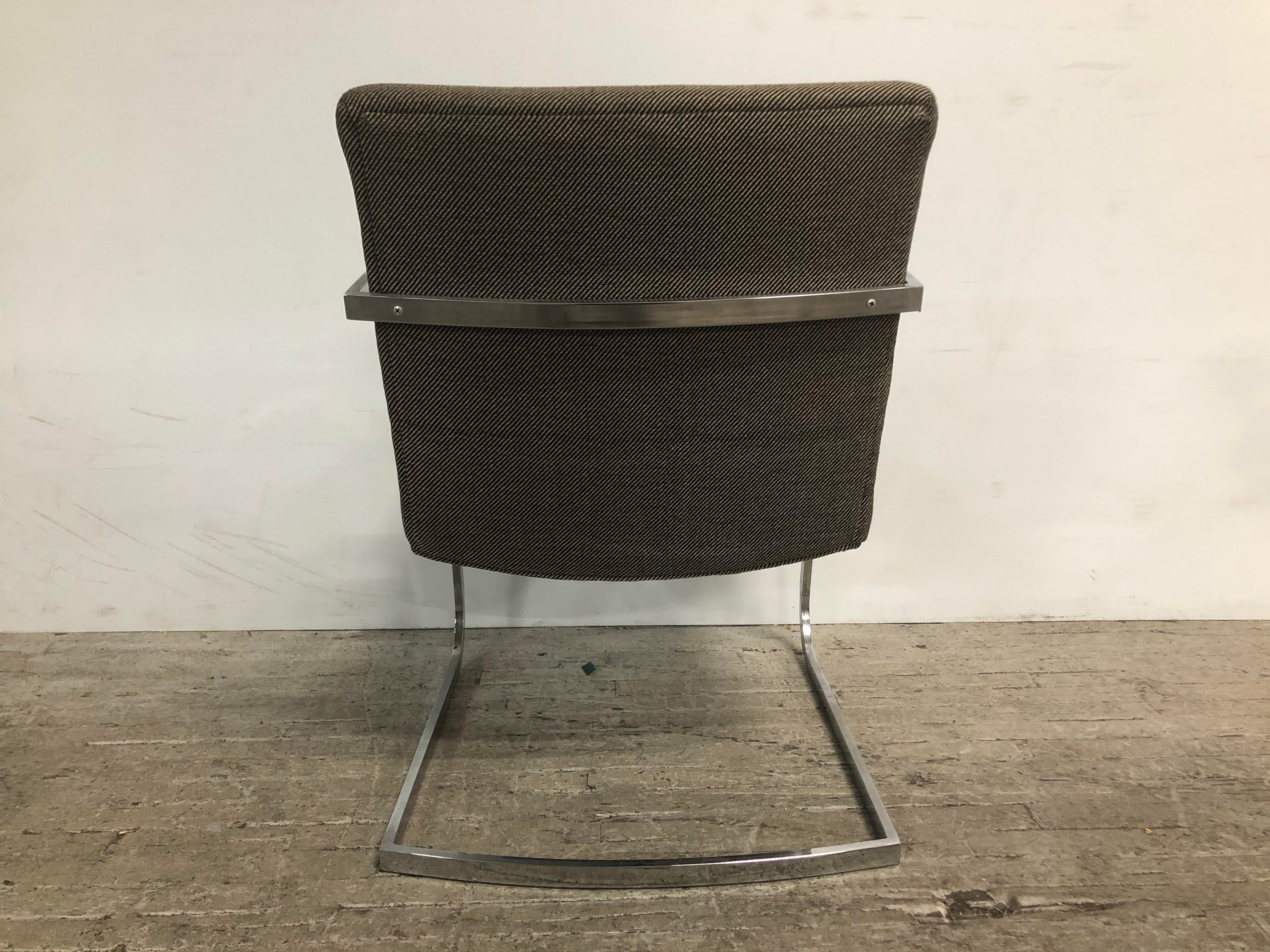 1960s Mid-Century Chrome Tubular Chairs - a Pair