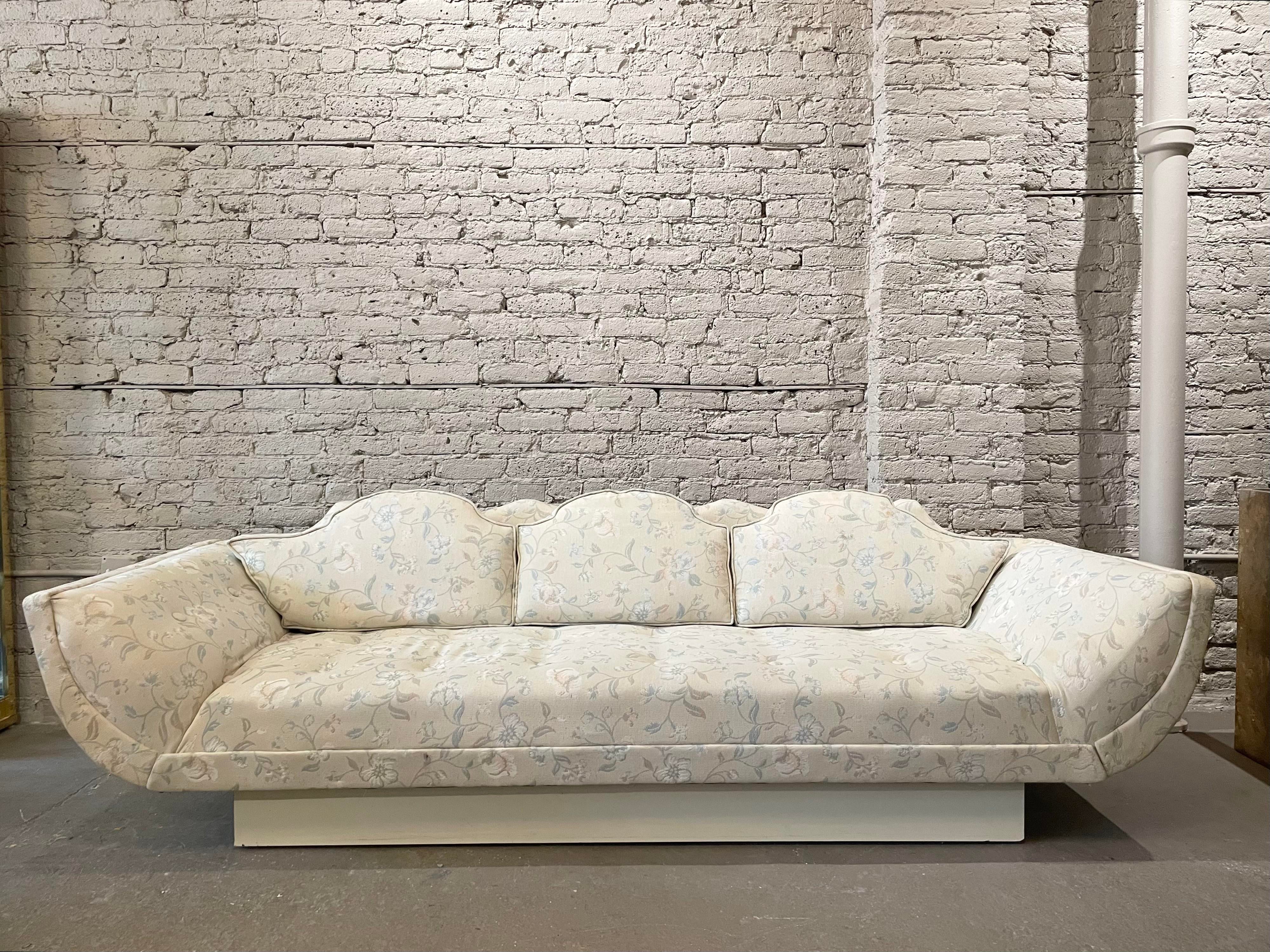 1960s Mid-Century Gondola Sofa In the Style of Adrian Pearsall