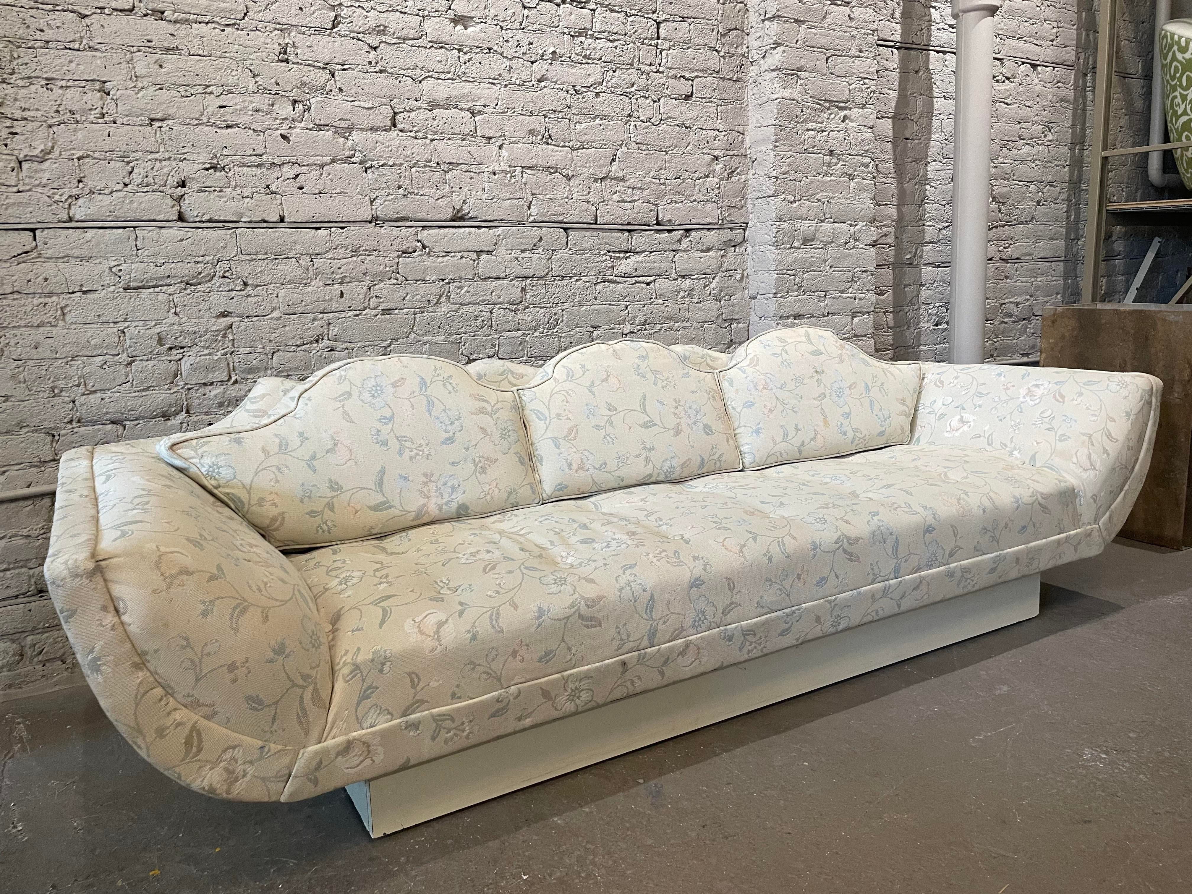 1960s Mid-Century Gondola Sofa In the Style of Adrian Pearsall
