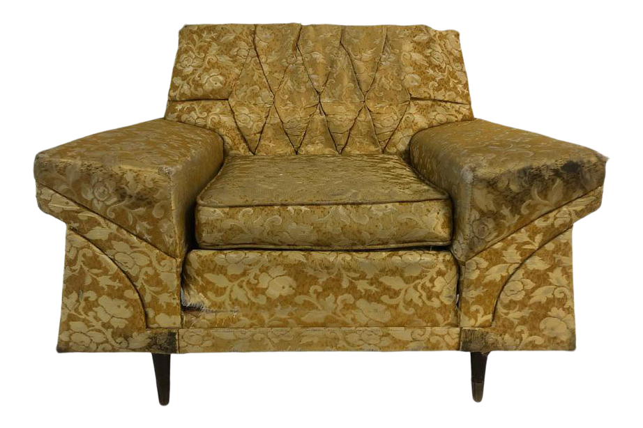1960s Mid Century Kroehler Style Lounge Club Chair