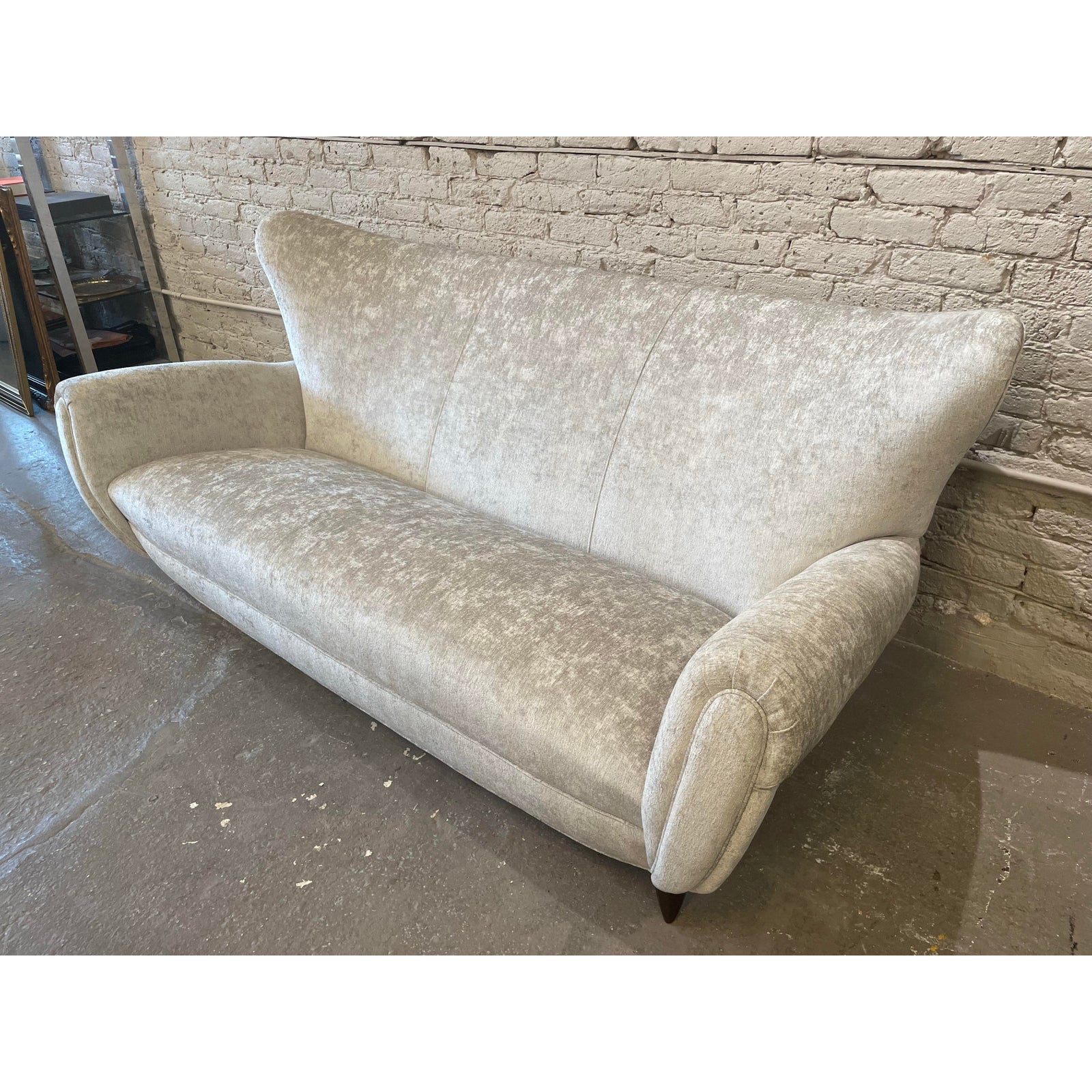 1960s Vintage Curved Sofa