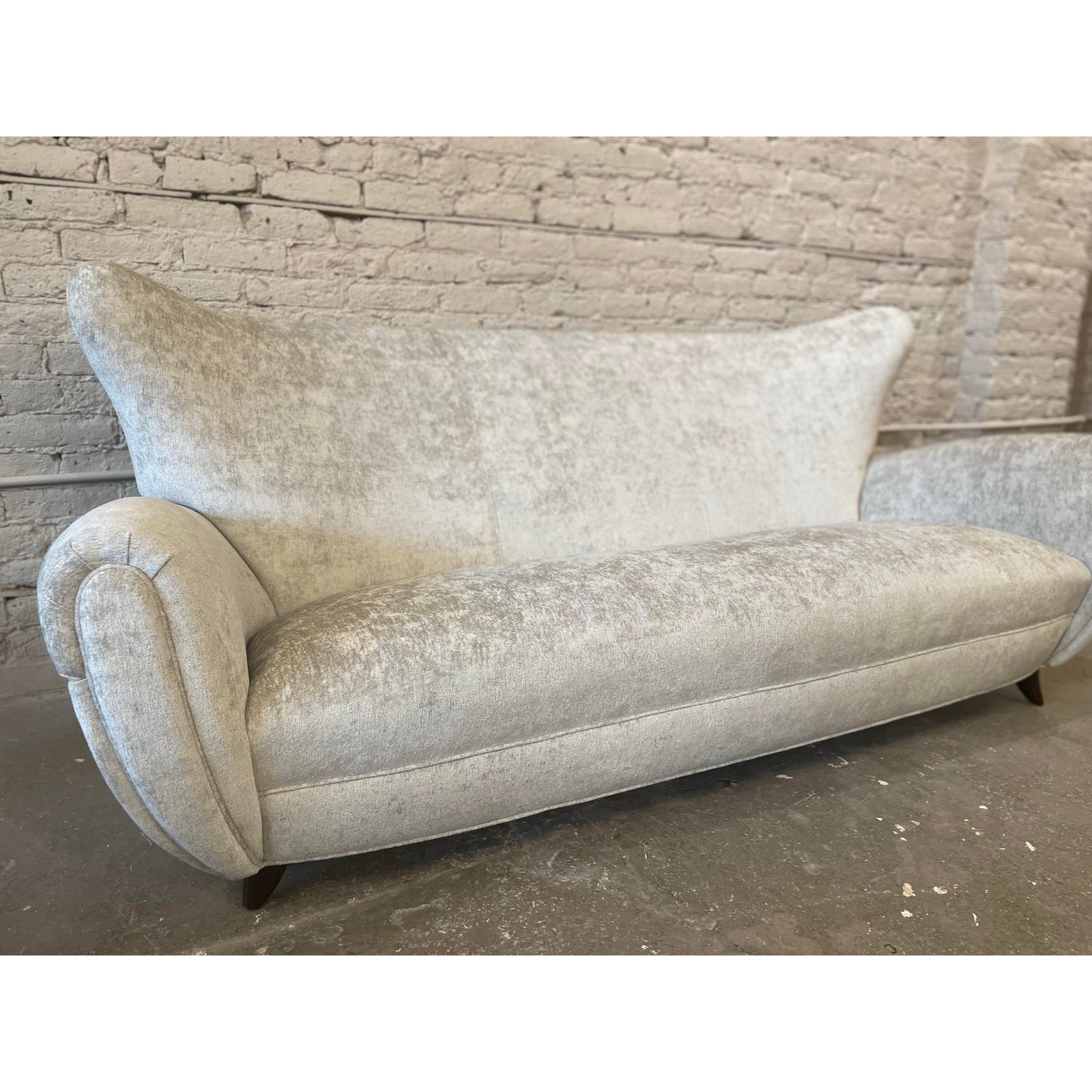 1960s Vintage Curved Sofa