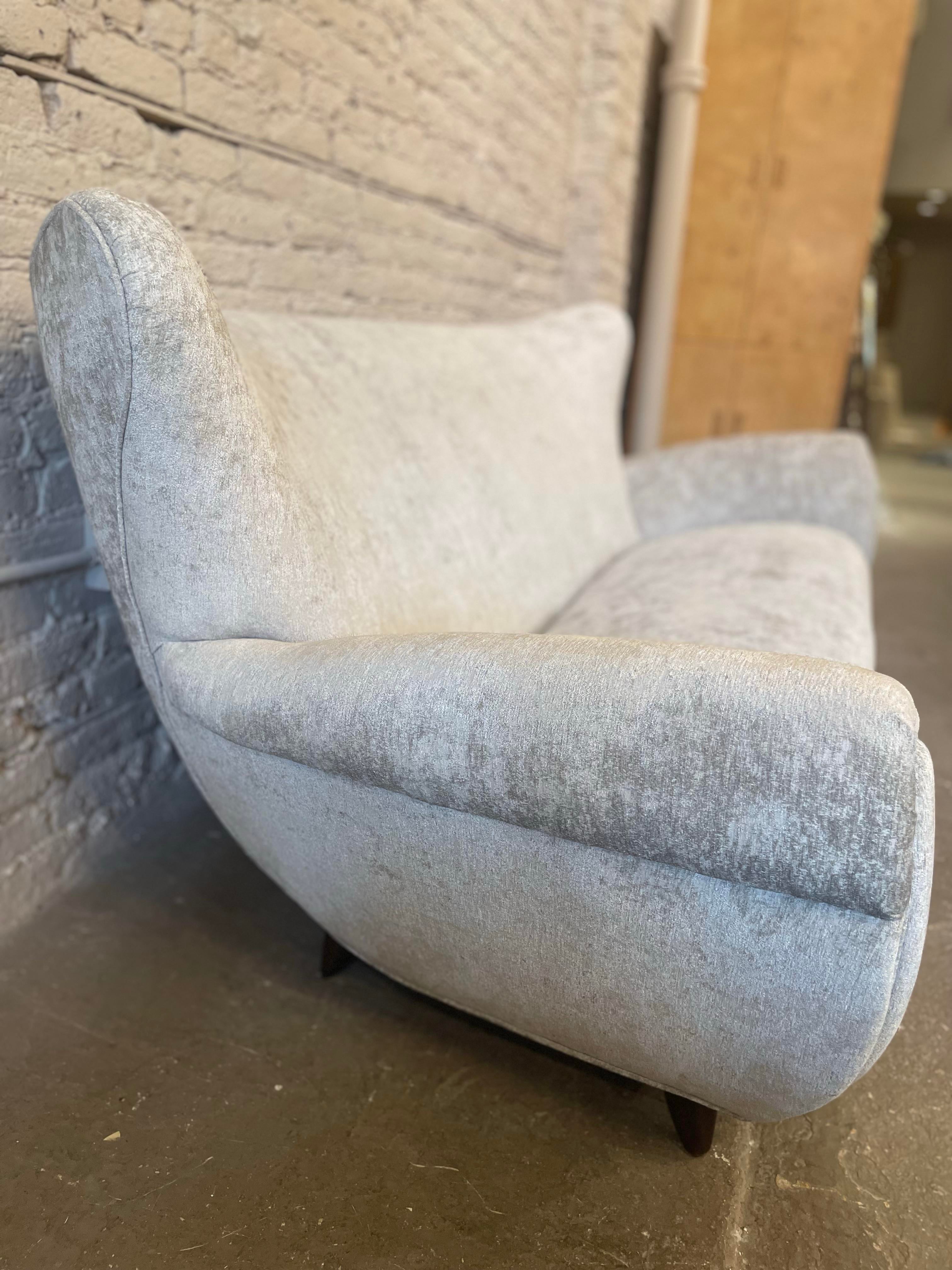 1960s Vintage Curved Sofa