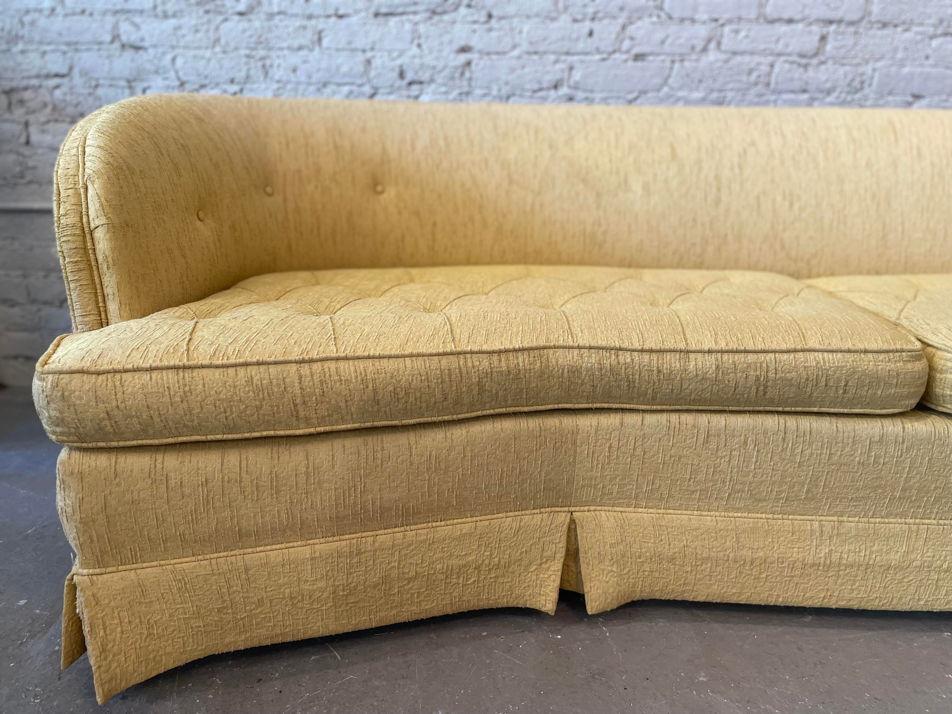 1960s Vintage Curved Sofa