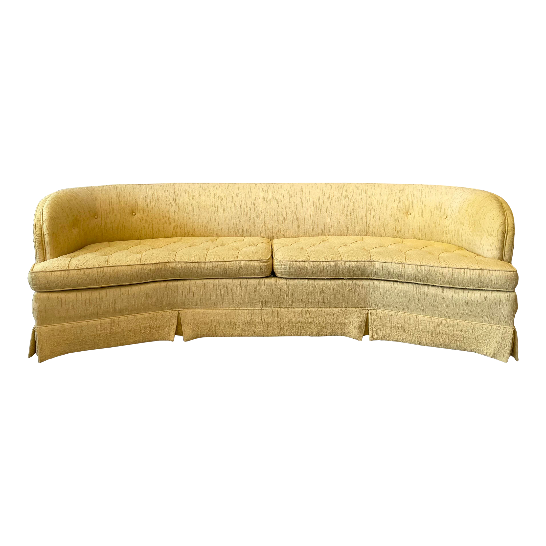 1960s Vintage Curved Sofa