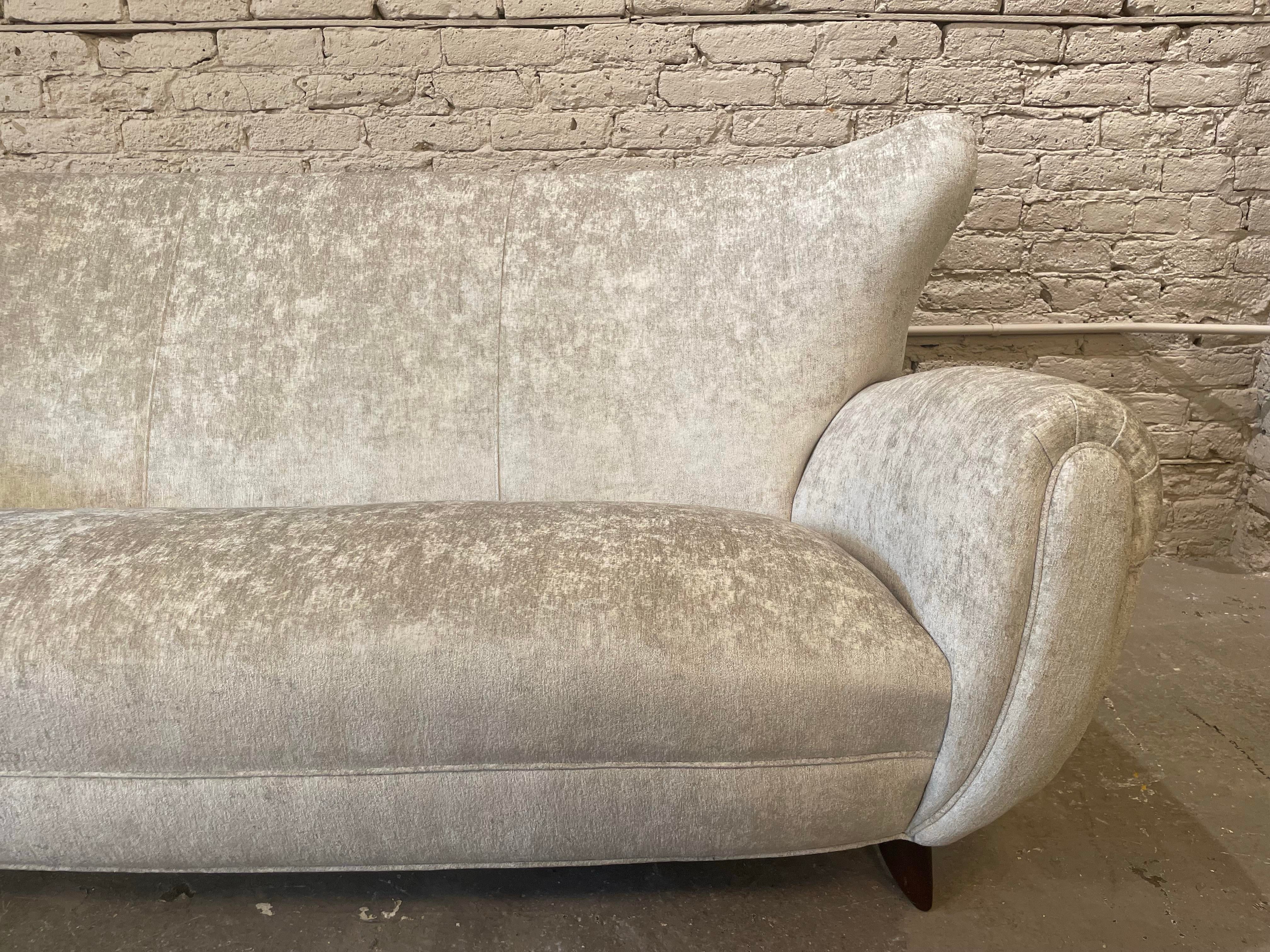 1960s Vintage Curved Sofa