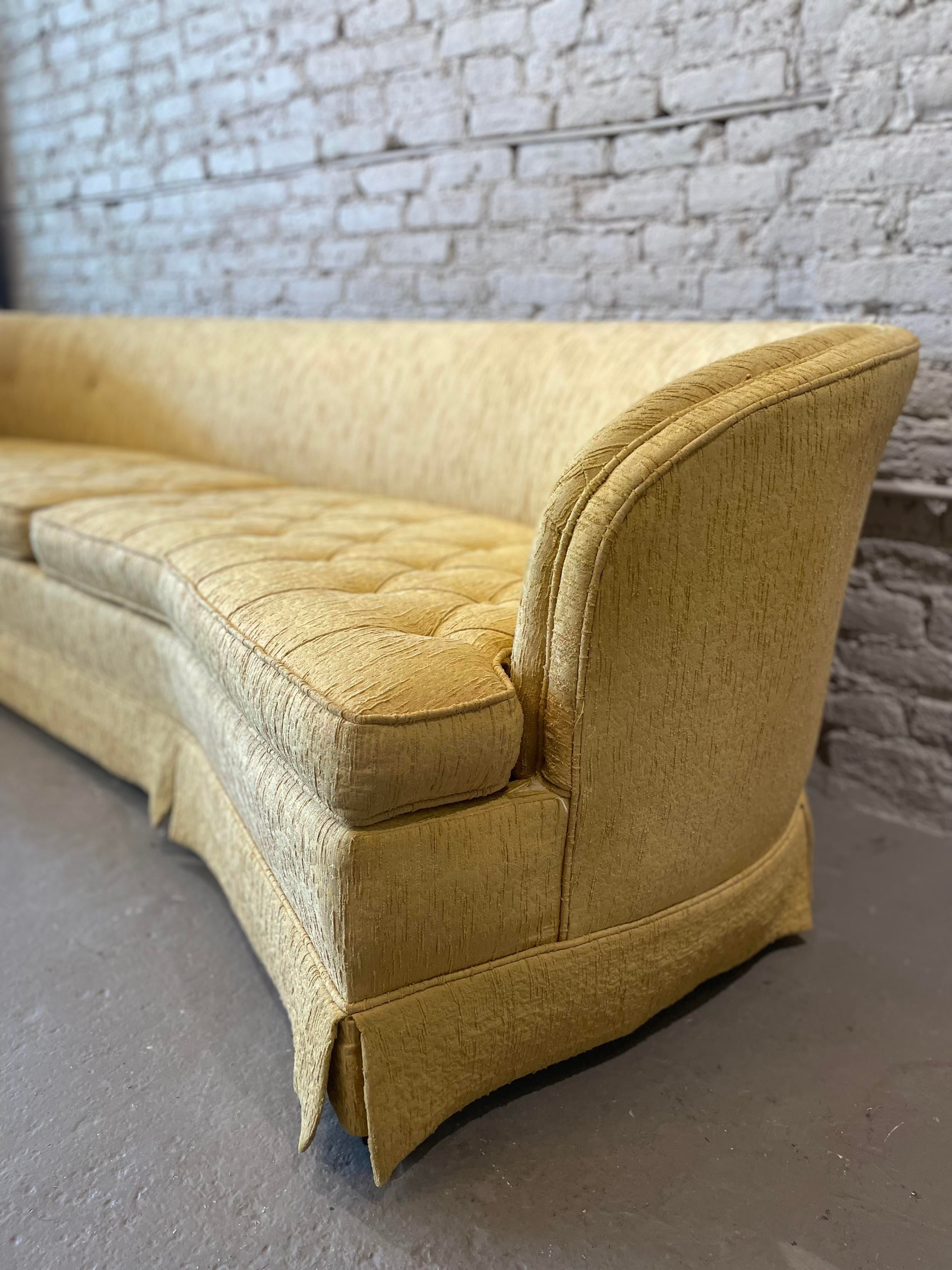 1960s Vintage Curved Sofa