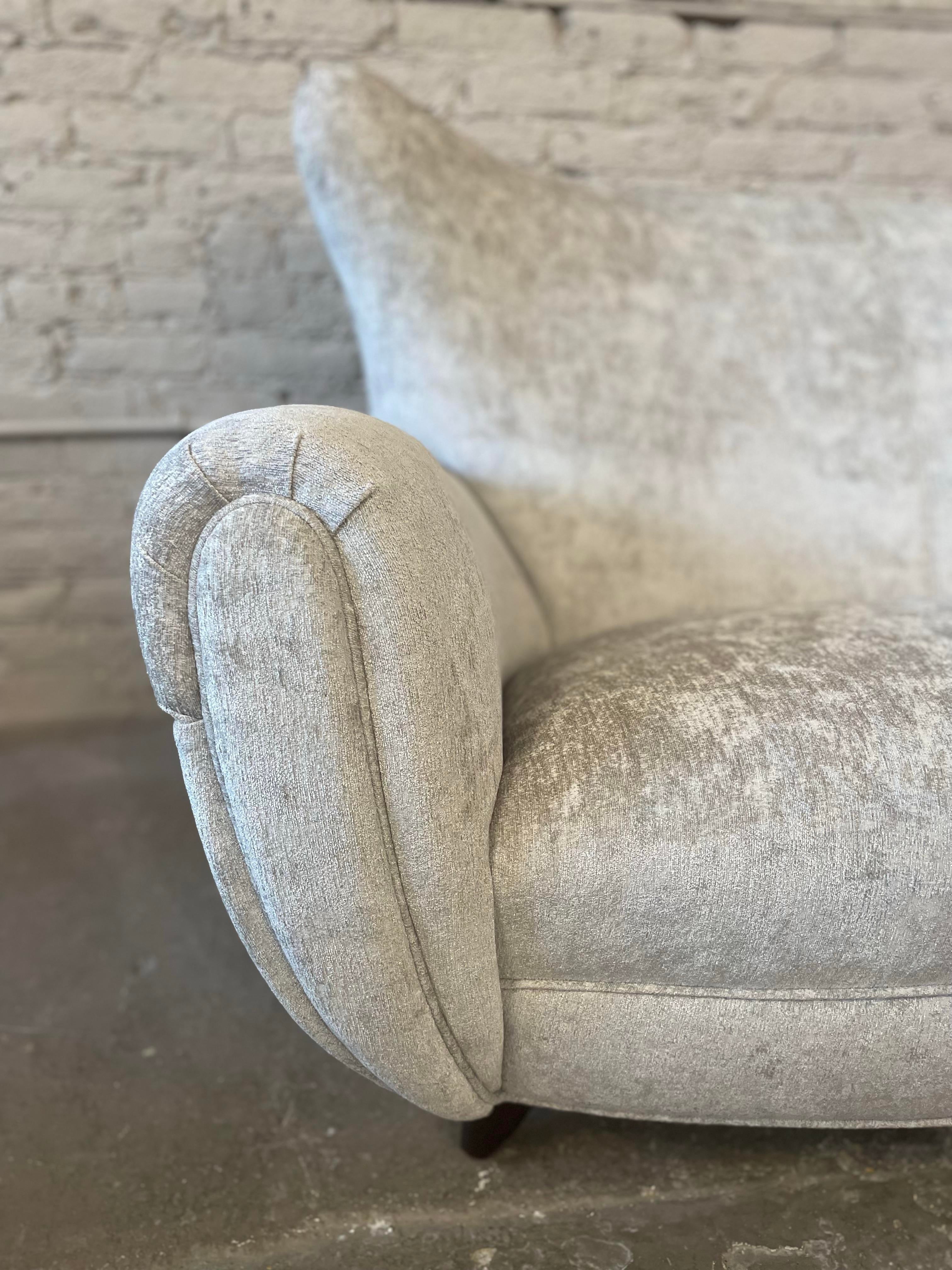1960s Vintage Curved Sofa
