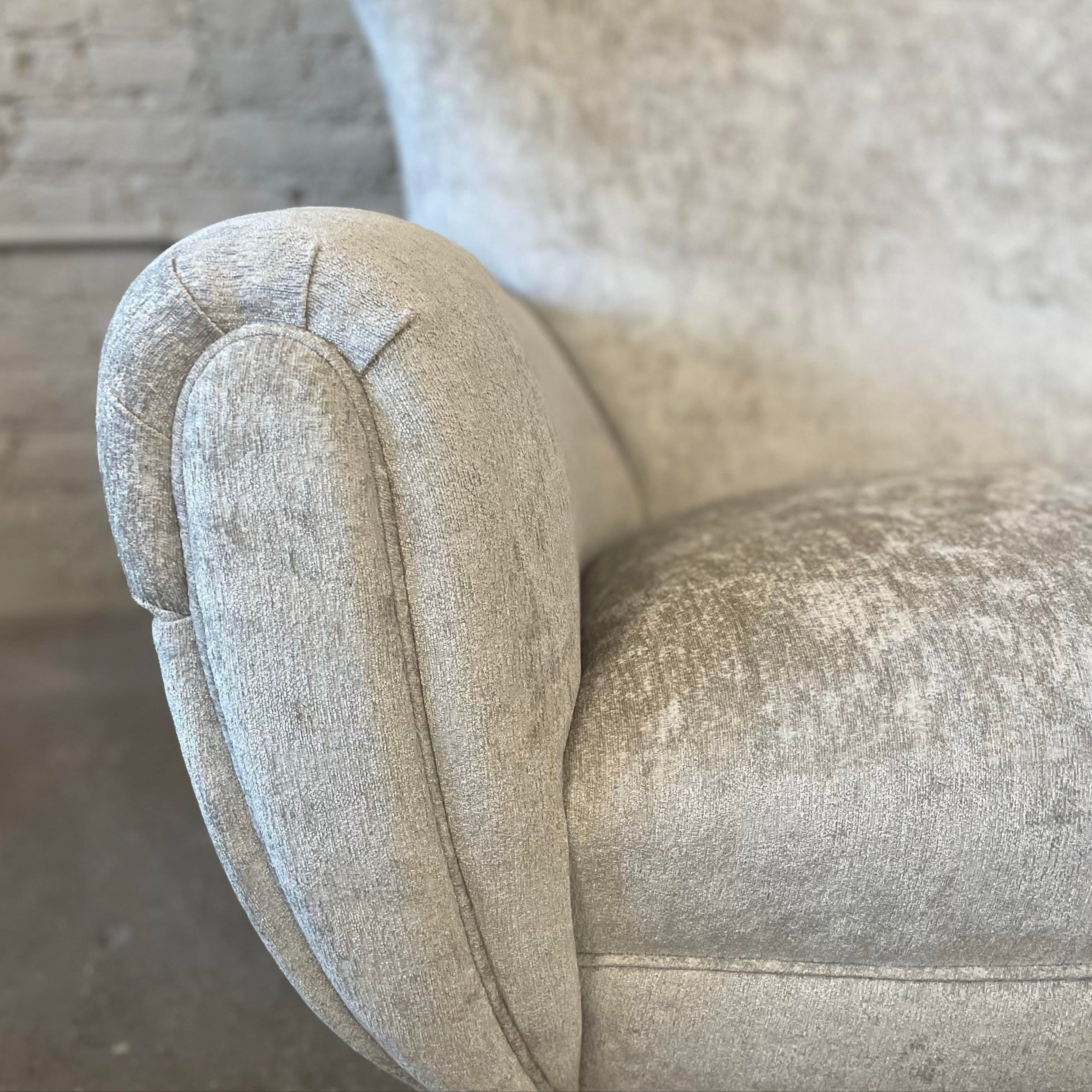 1960s Vintage Curved Sofa