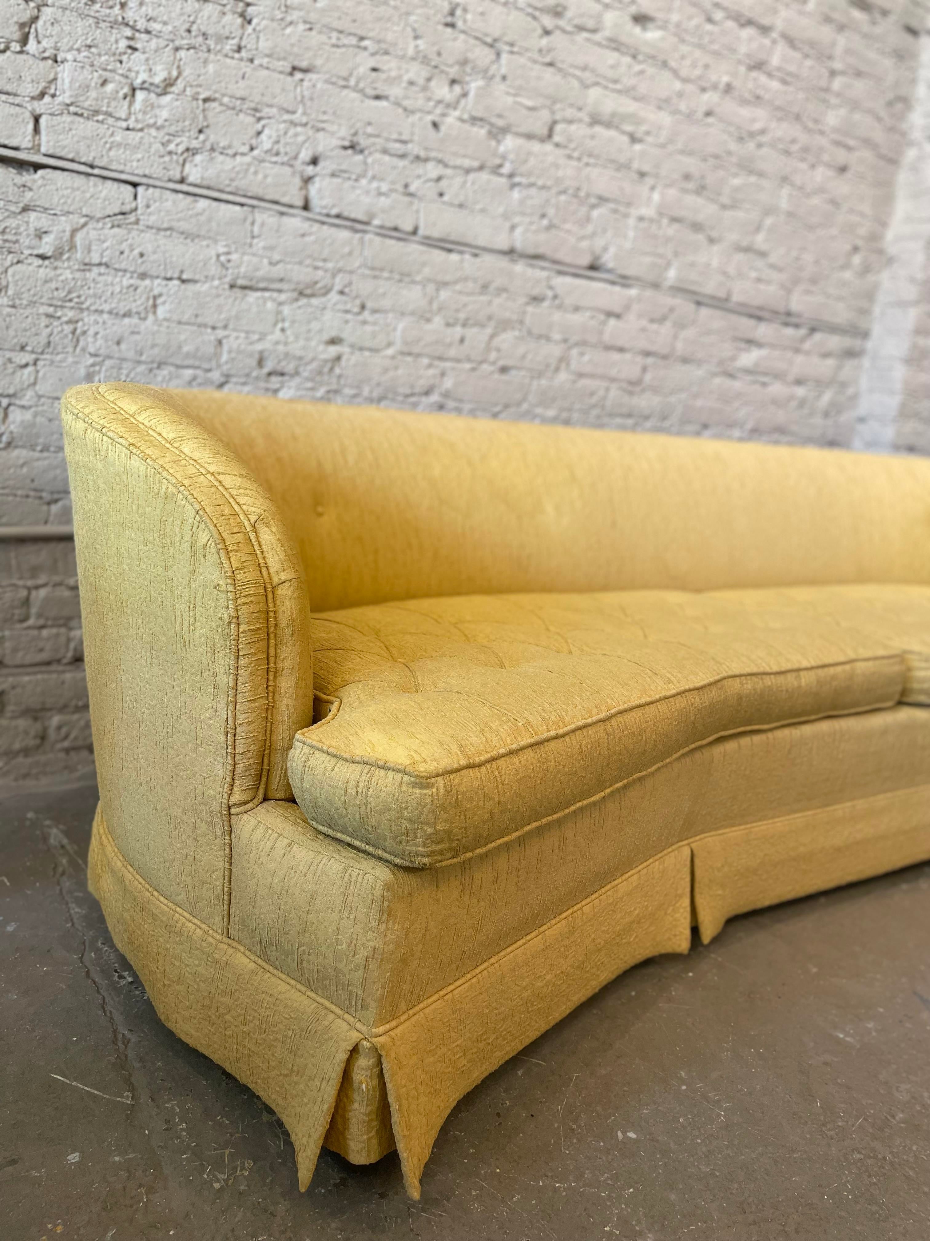 1960s Vintage Curved Sofa
