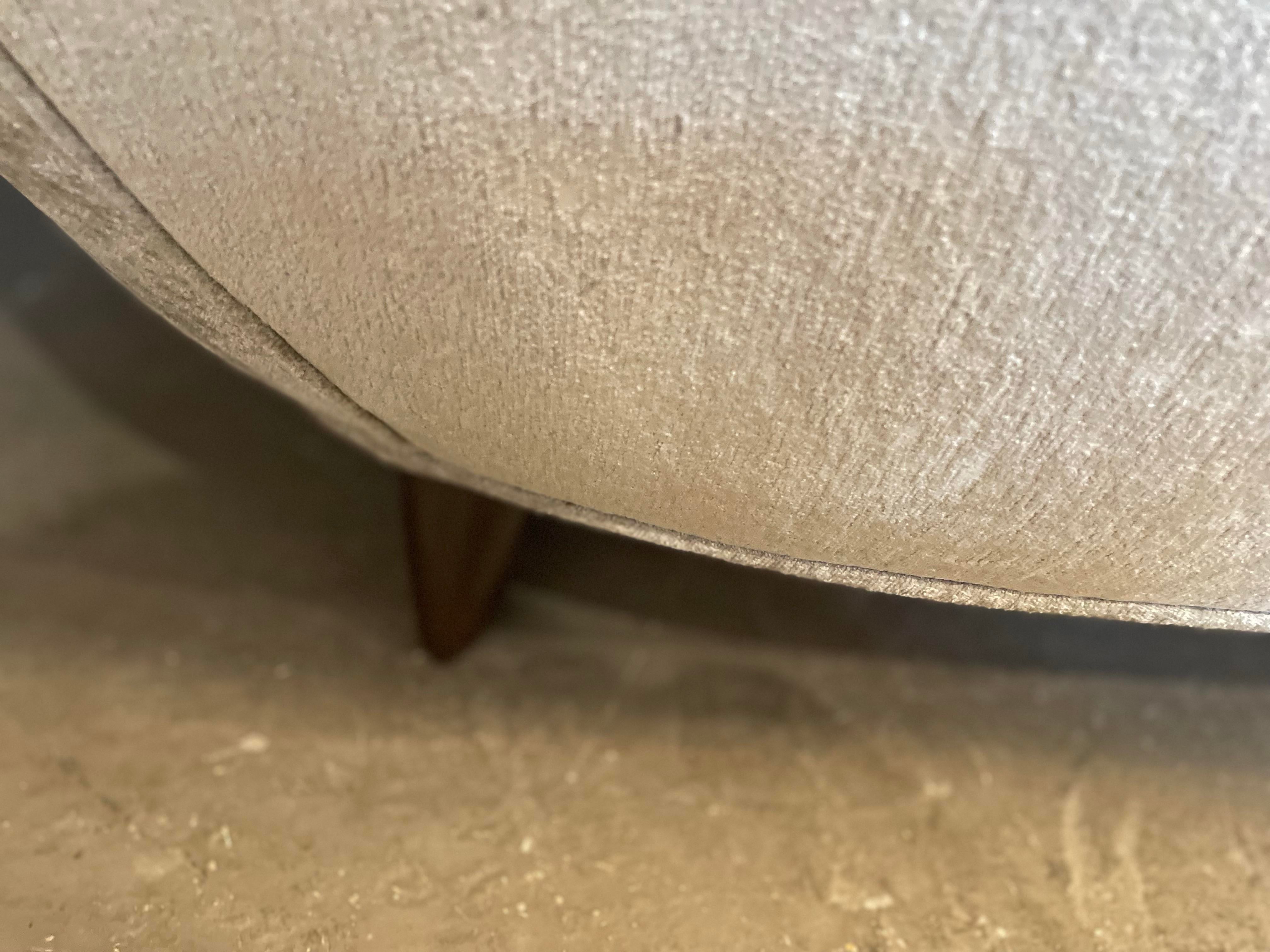 1960s Vintage Curved Sofa