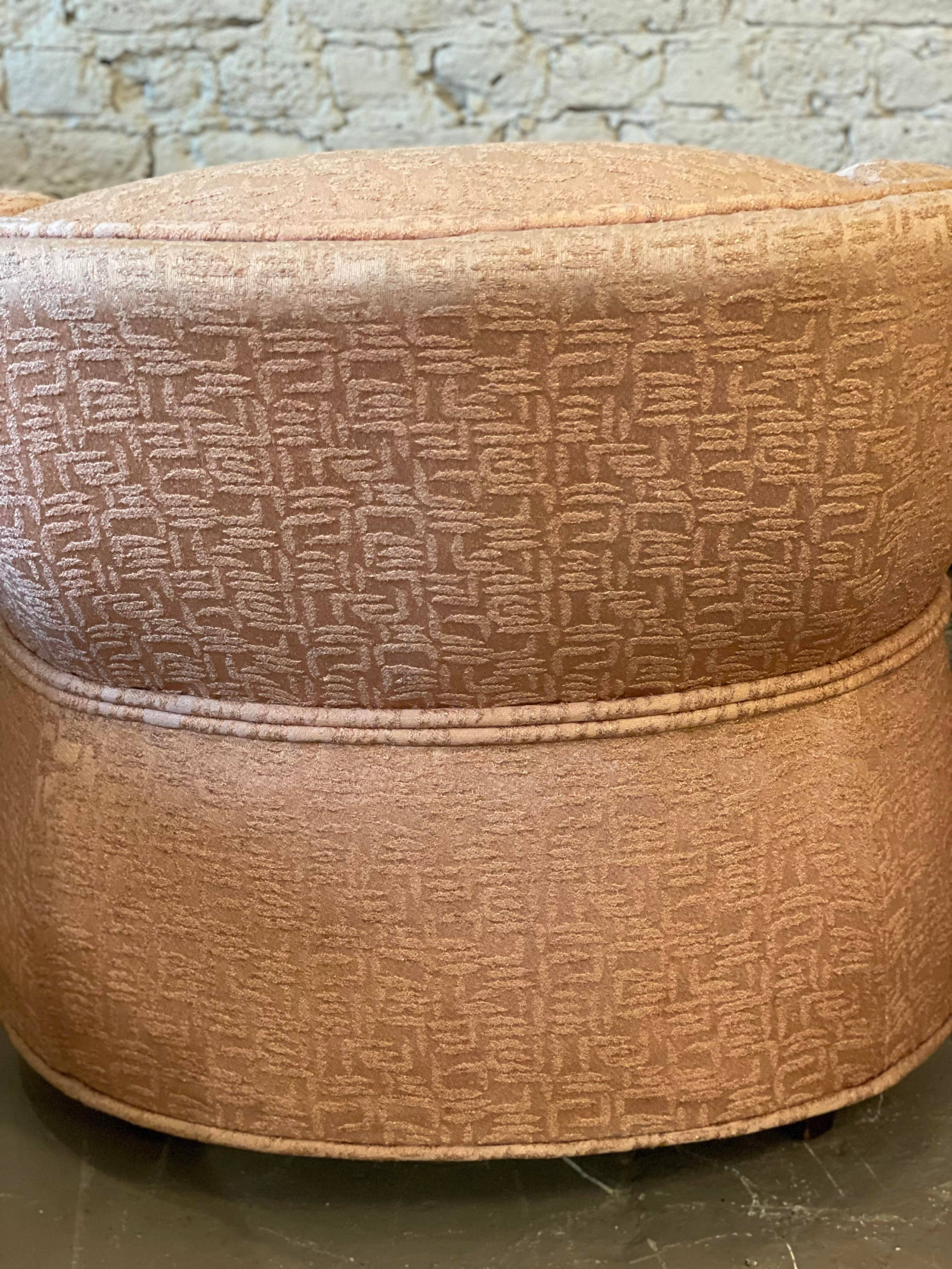 1960s Vintage Pink Side Chairs - a Pair