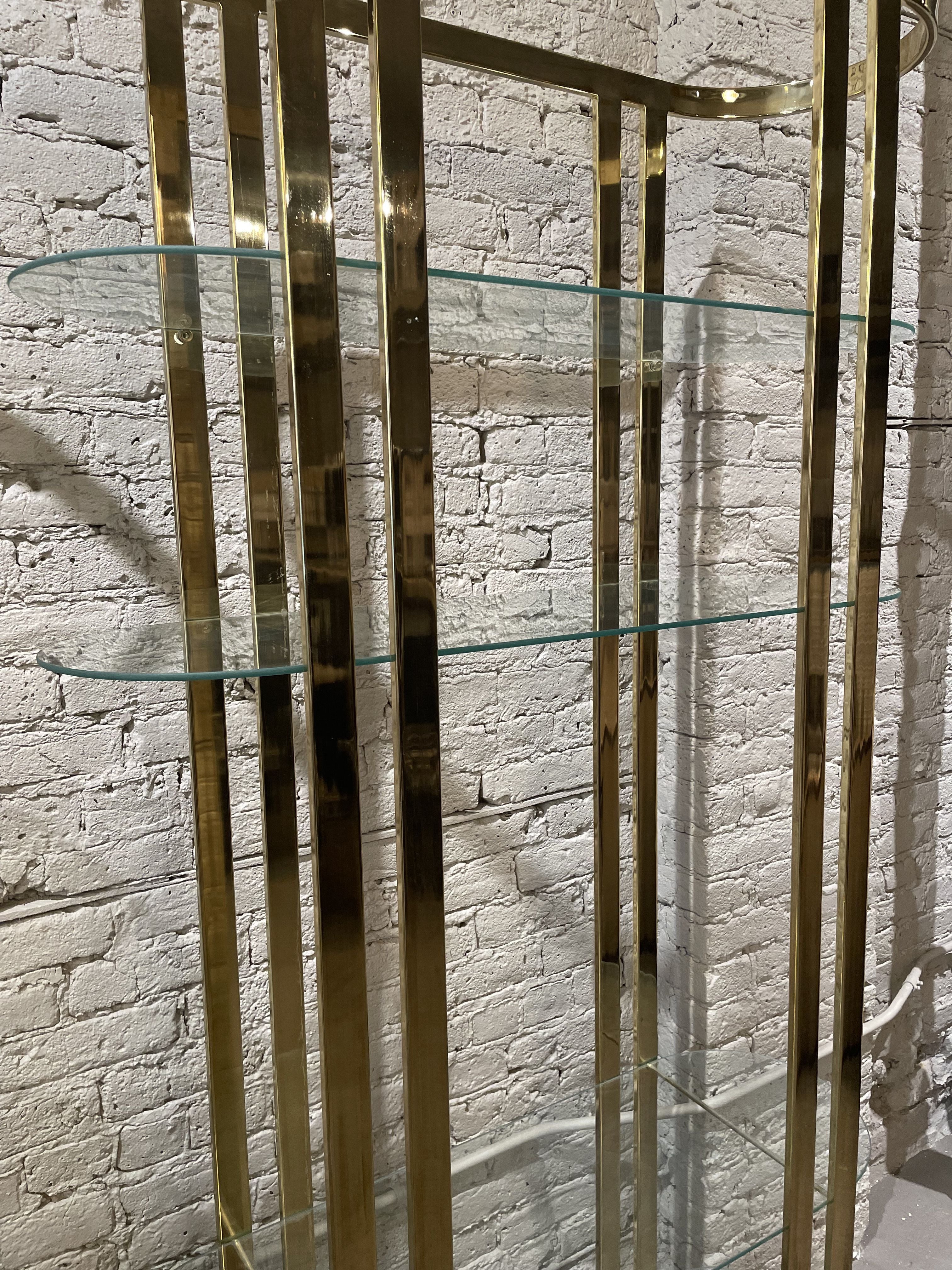 1970s Brass Etagere - a Pair