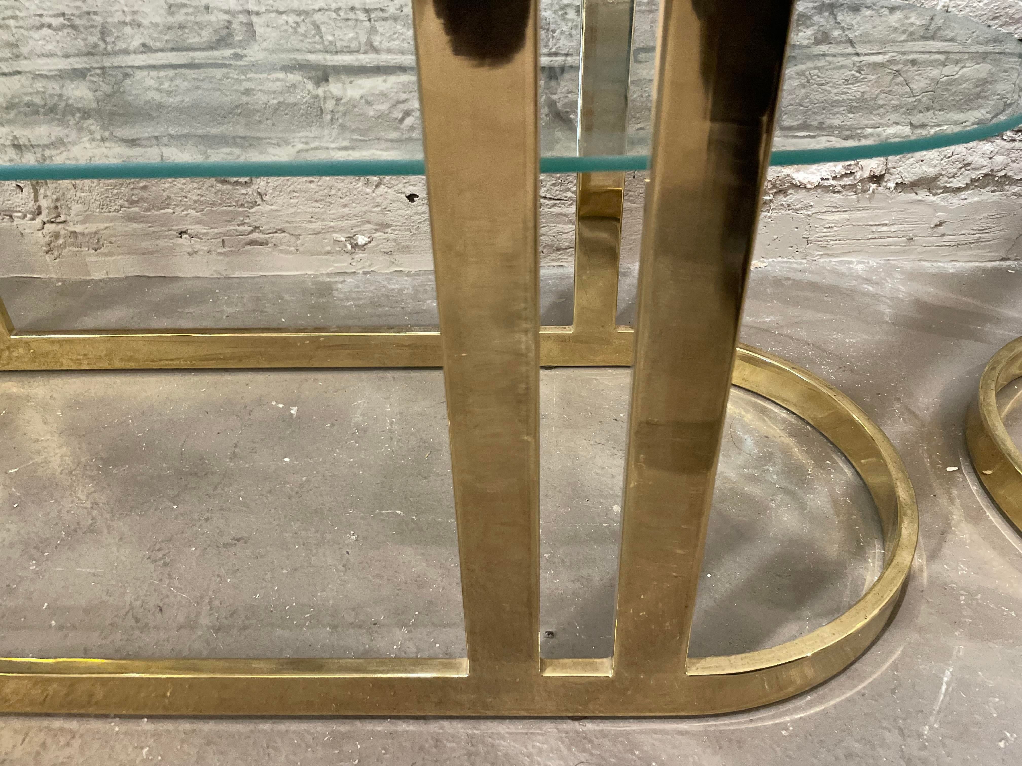 1970s Brass Etagere - a Pair