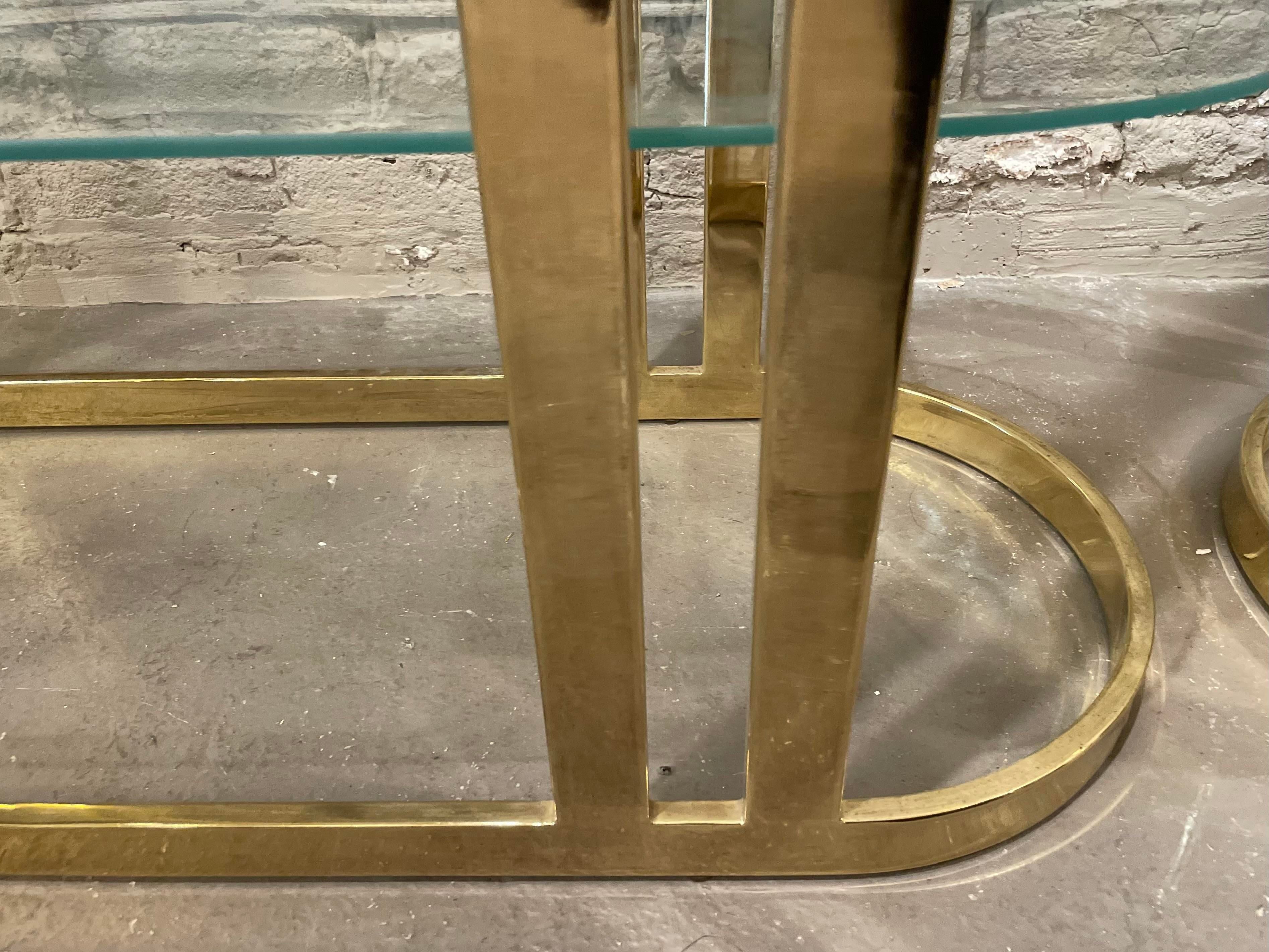 1970s Brass Etagere - a Pair