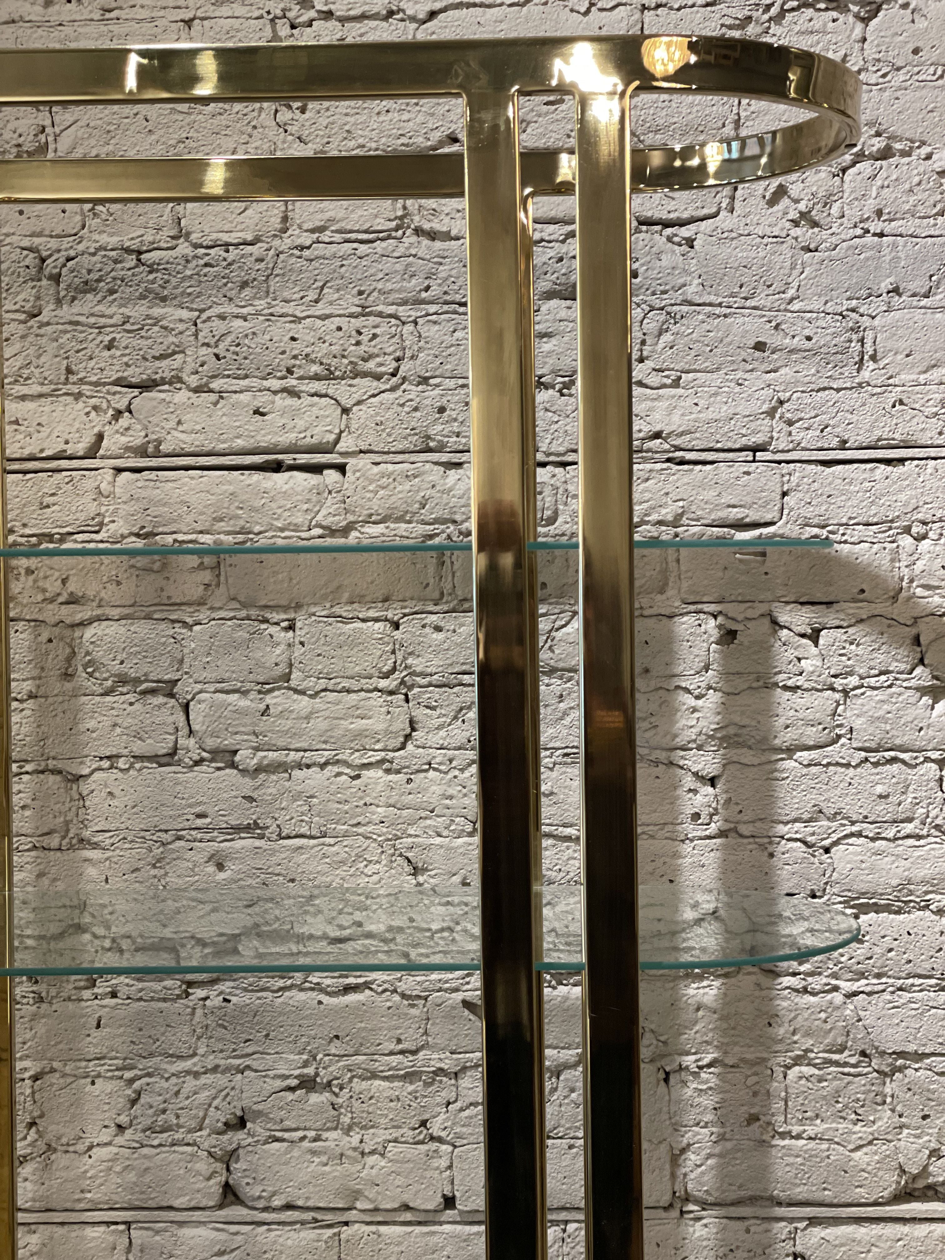 1970s Brass Etagere - a Pair
