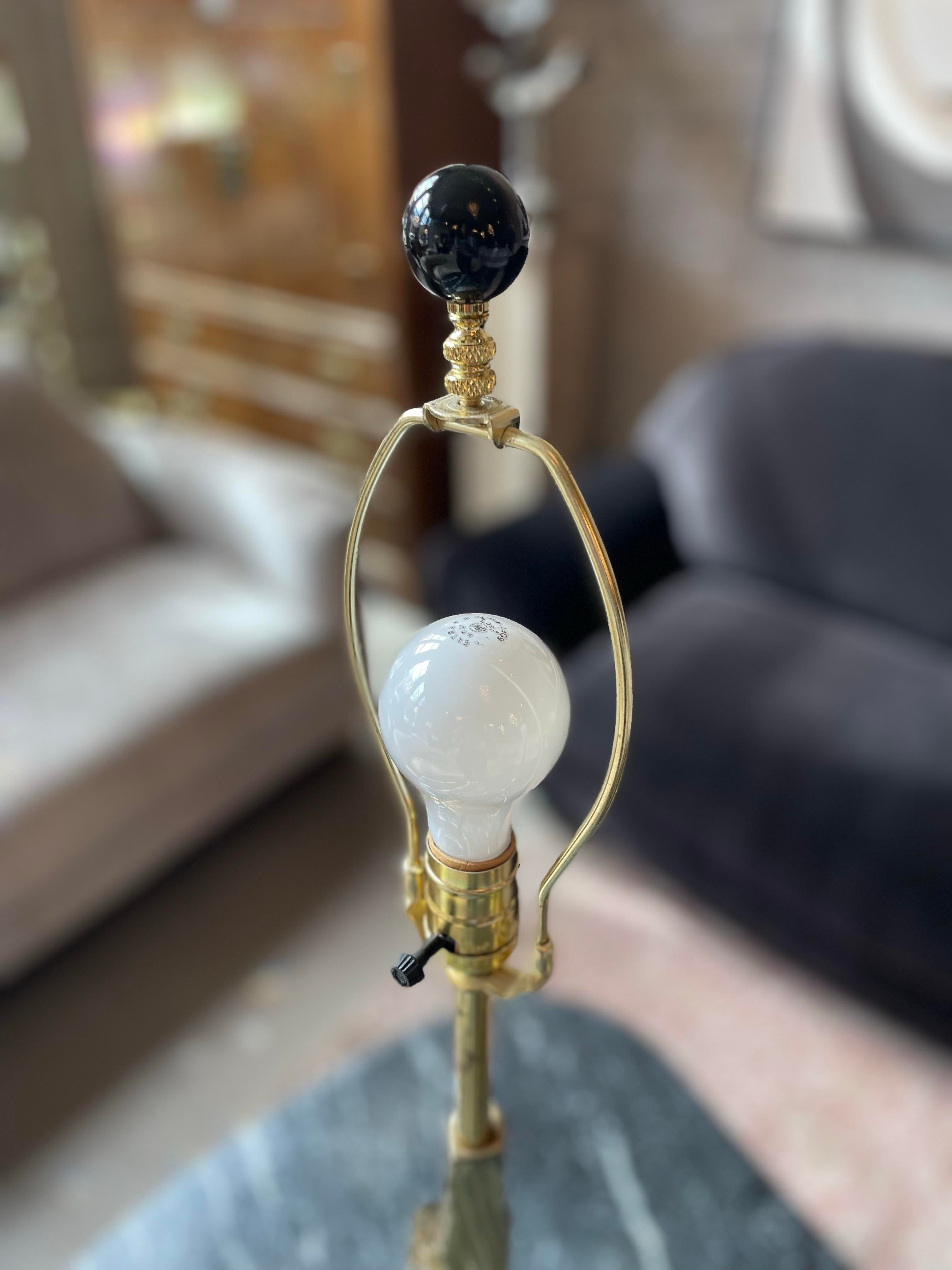 1970s Brutalist Brass Lamps by Laurel Lamp Company - a Pair