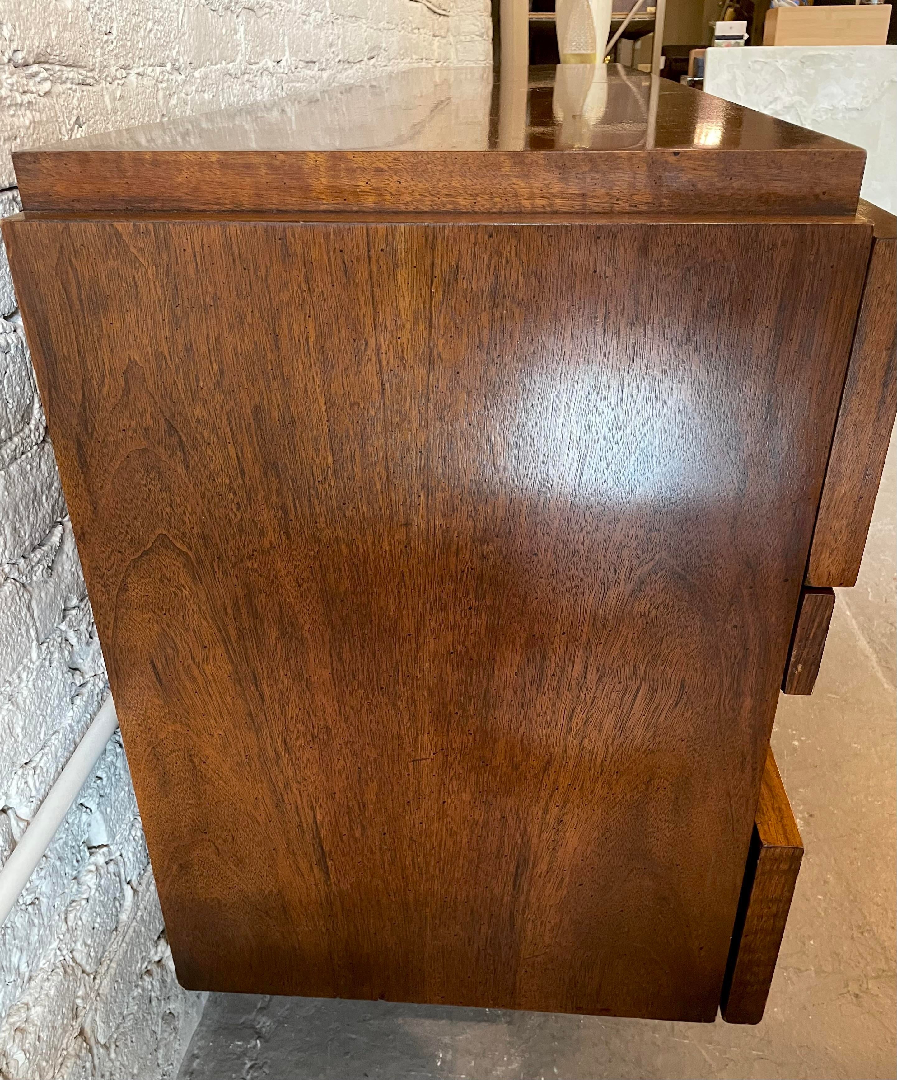 1970s Brutalist Lane Staccato Solid Wood Dresser