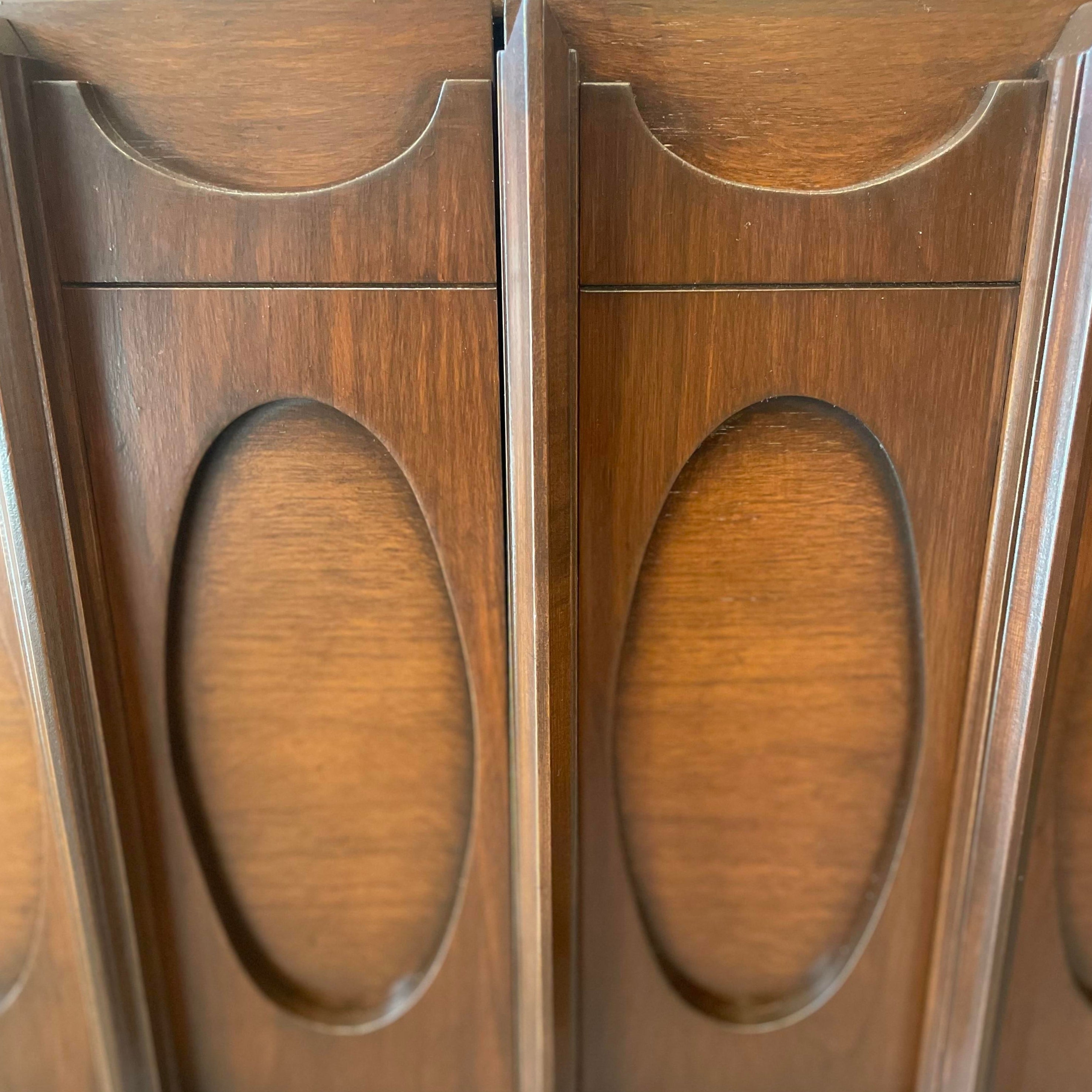 1970s Lane Brutalist Nightstands - a Pair