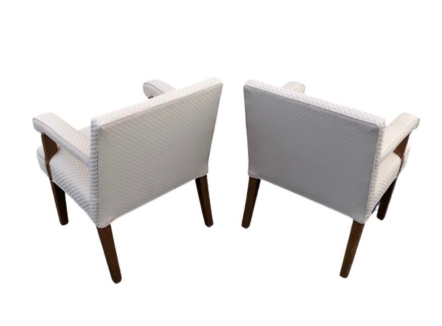 1970s Mid-Century Club Lounge Chairs - a Pair