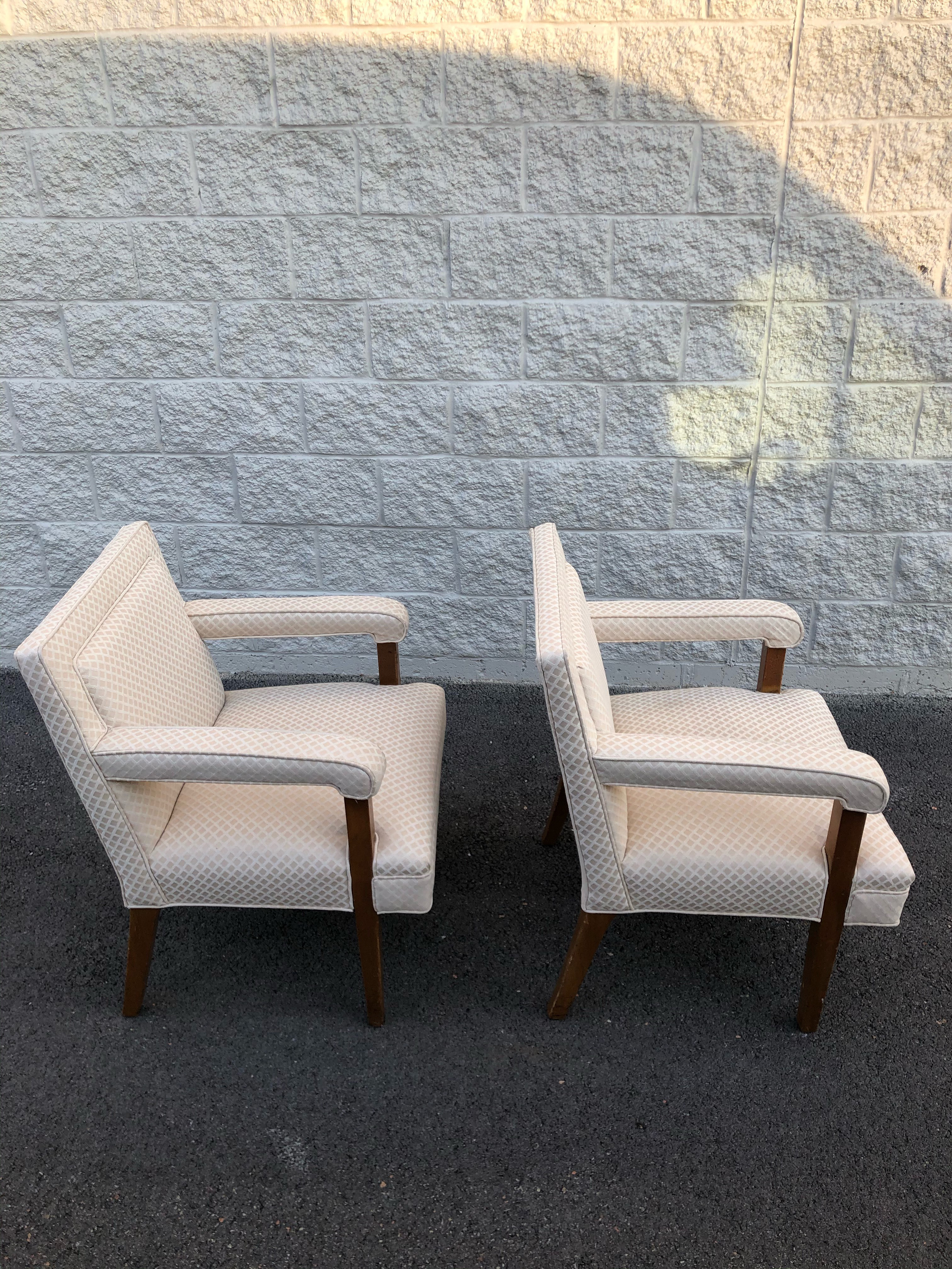 1970s Mid-Century Club Lounge Chairs - a Pair