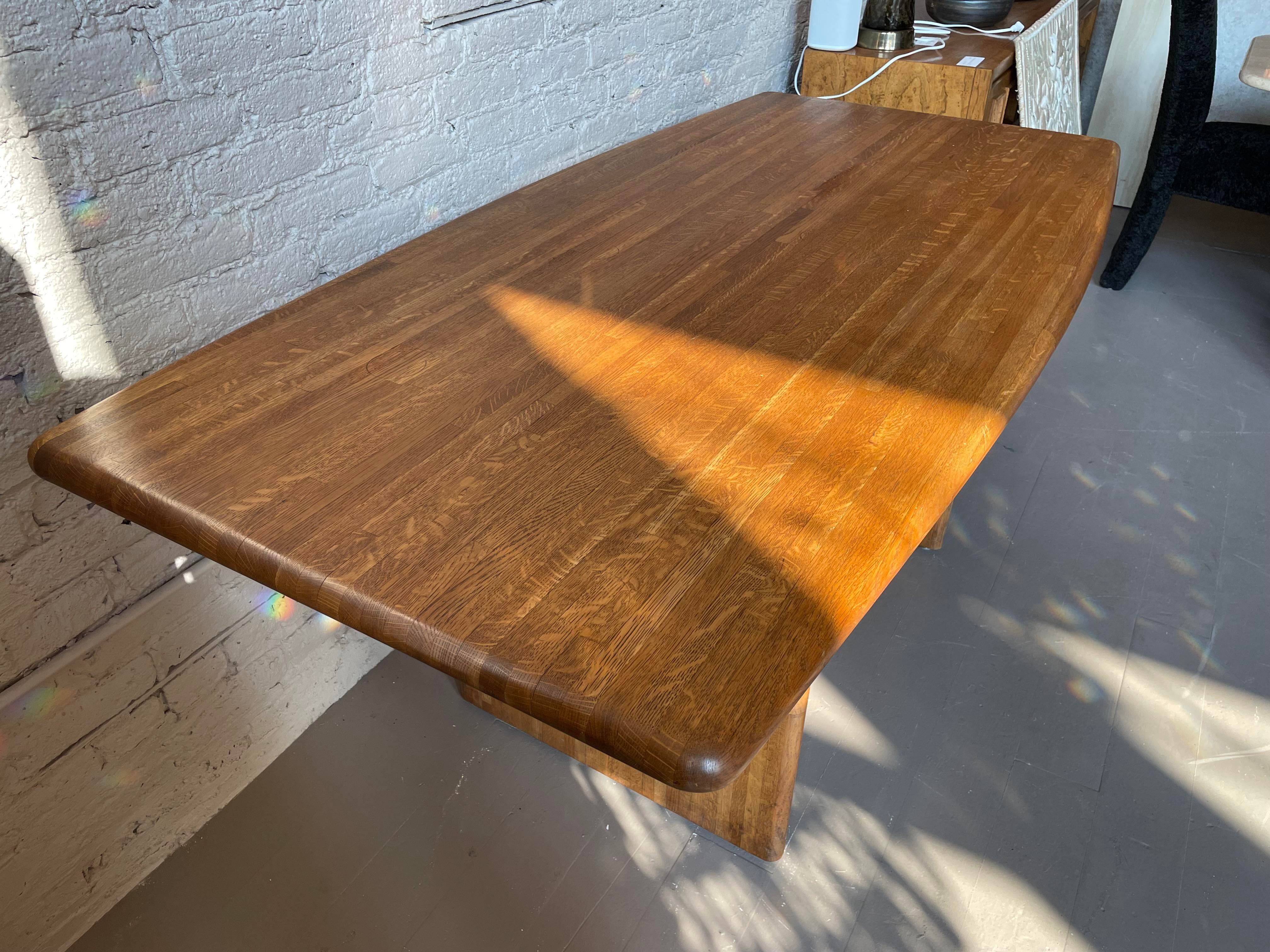 1970s Mid-Century Modern Solid Wood Dining Table or Desk