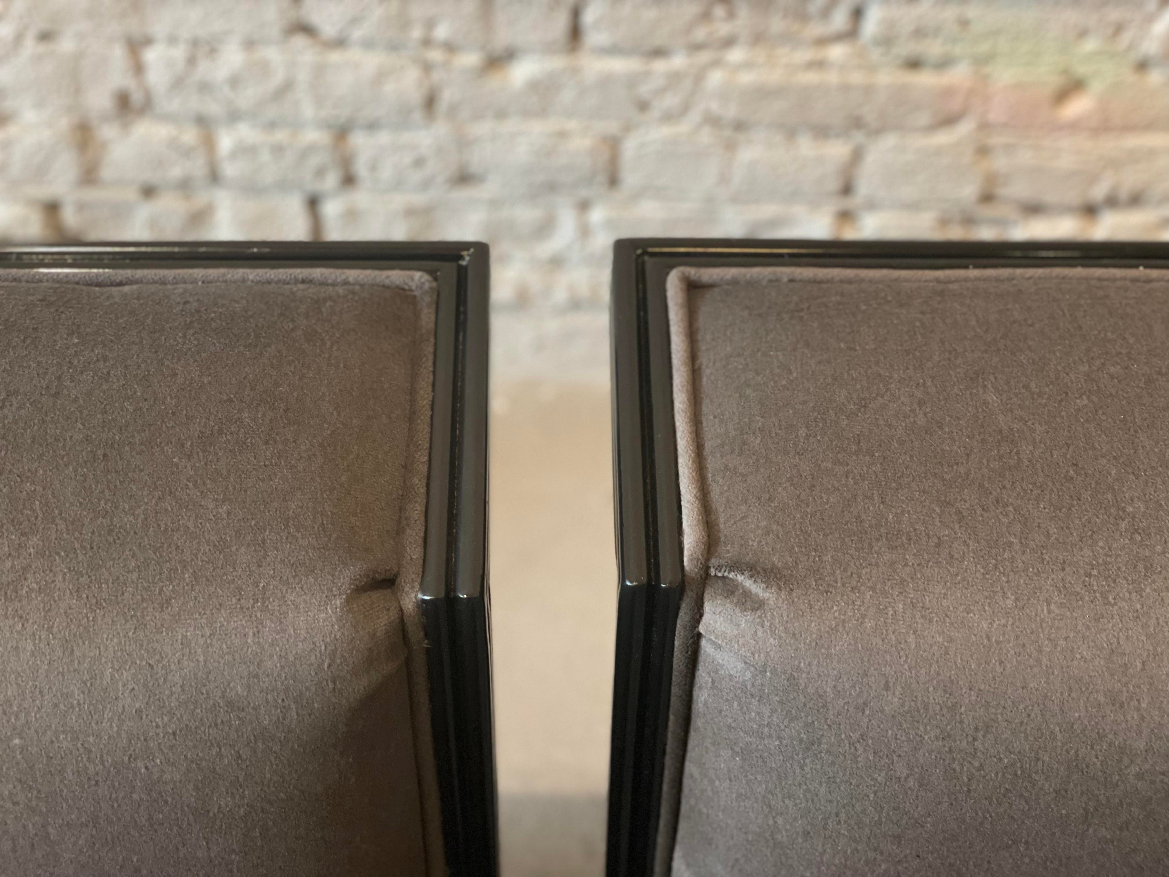 1970s Modern Slipper Chairs by Interior Crafts