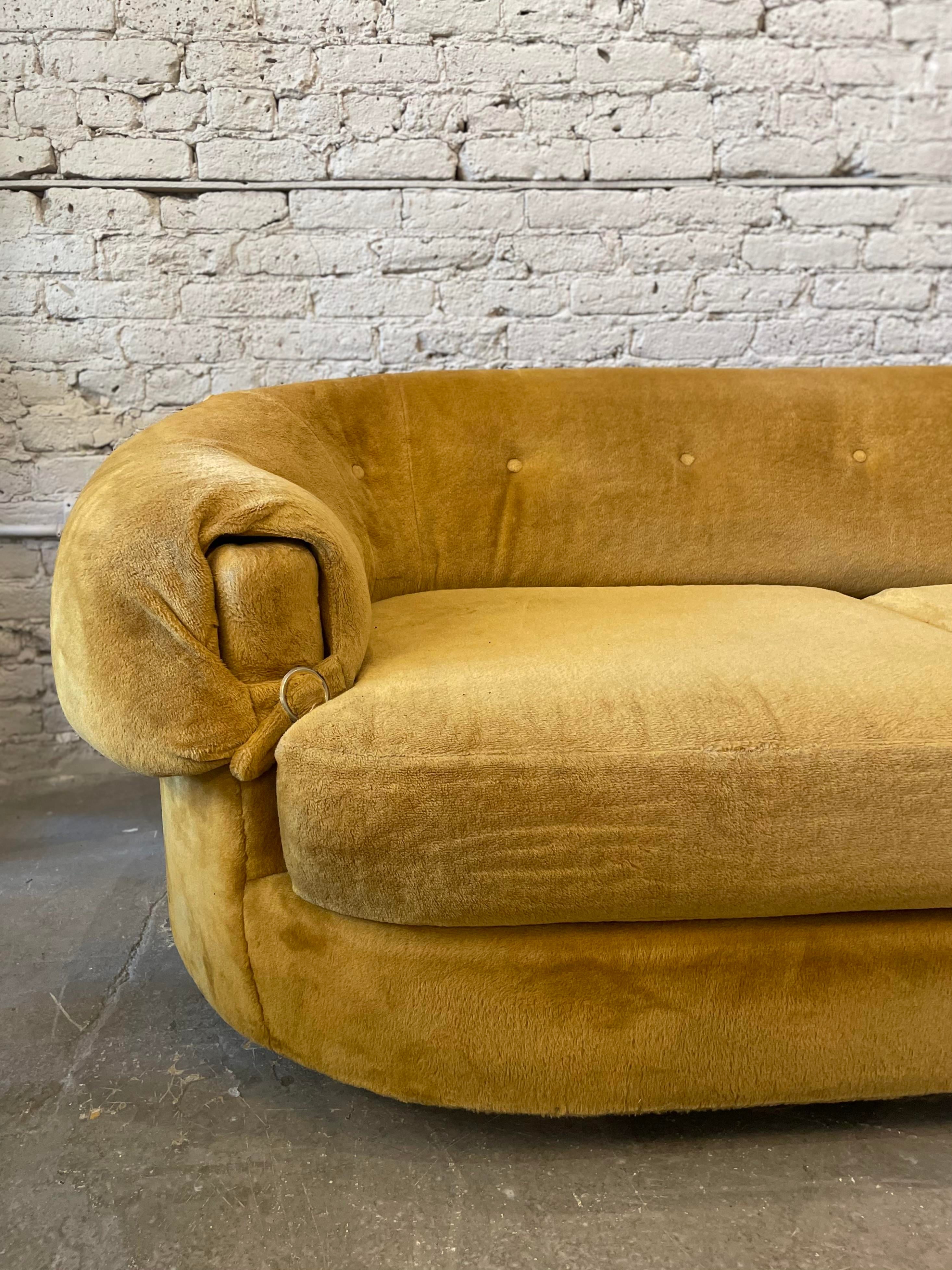 1970s Schweiger Teddy Bear Sofa